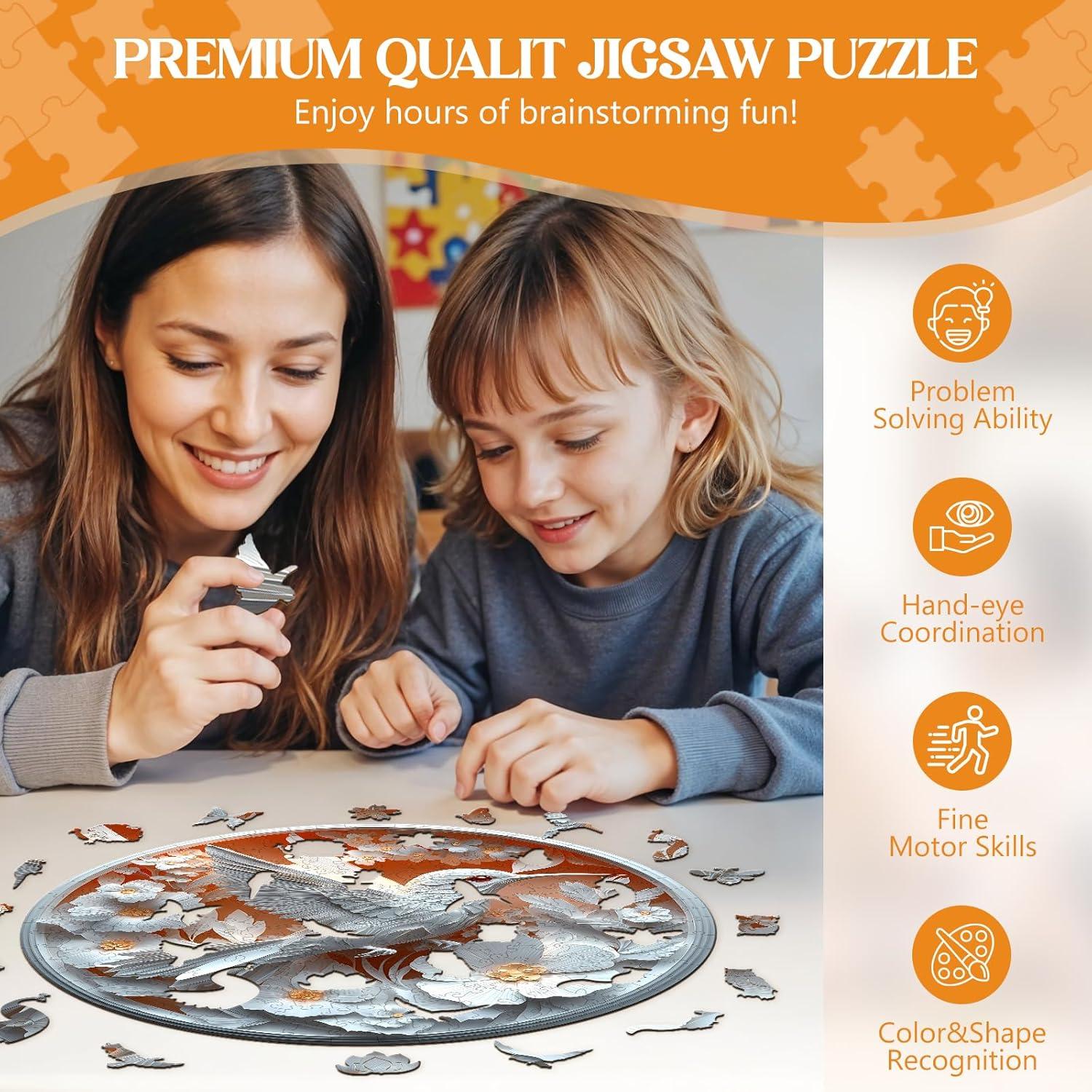 Rompecabezas de Madera 3D Lovpippi Colibrí 100 Piezas 21.5cm