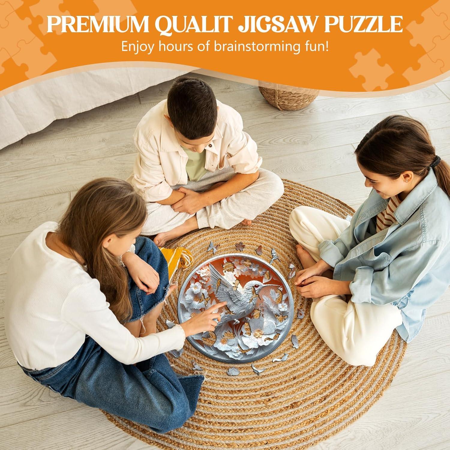 Rompecabezas de Madera 3D Lovpippi Colibrí 100 Piezas 21.5cm