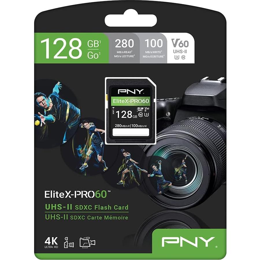 Tarjeta de Memoria PNY 128GB EliteX-PRO60 UHS-II 280MB/s