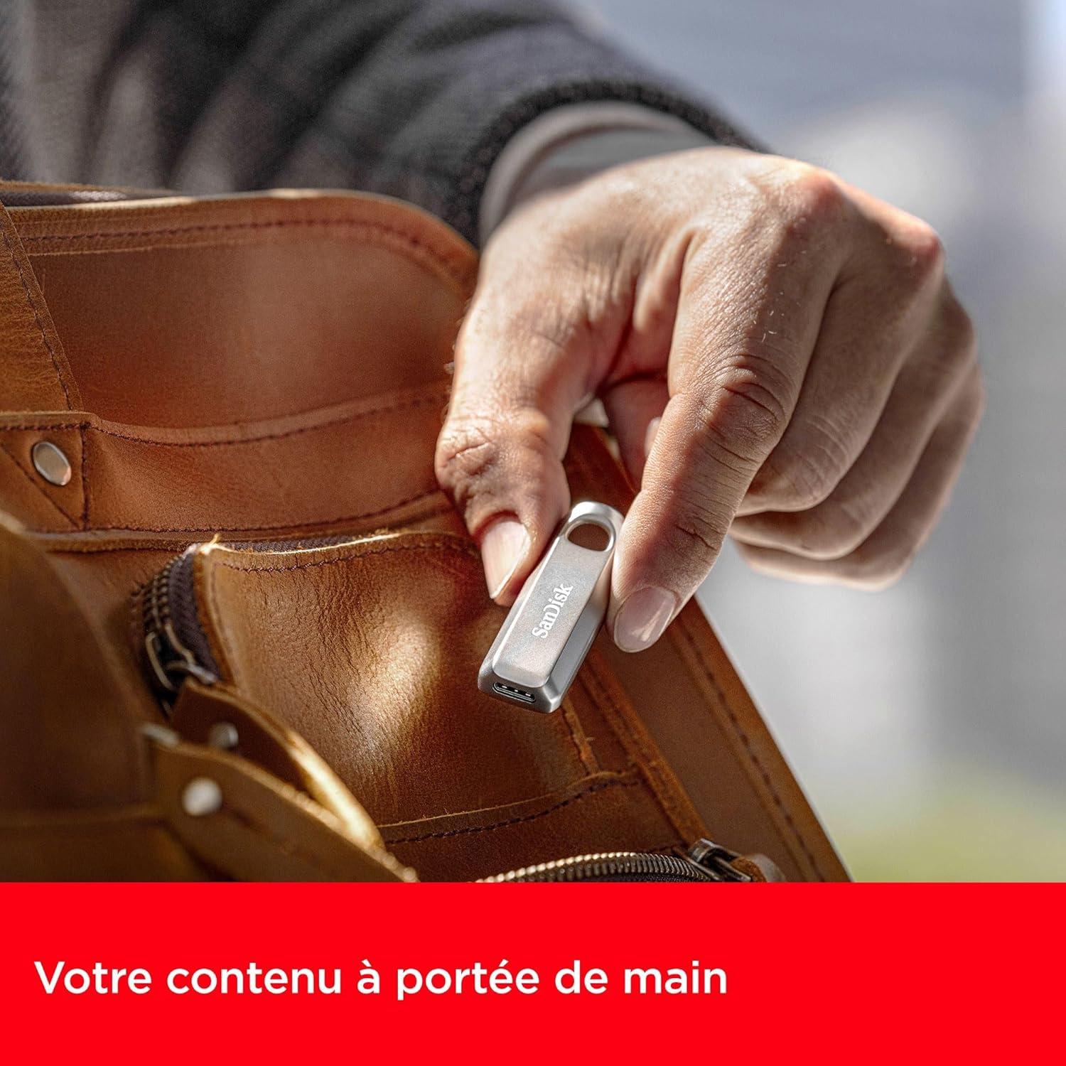 SanDisk Ultra Luxe 64GB USB Tipo-C - 300MB/s, Metal Premium