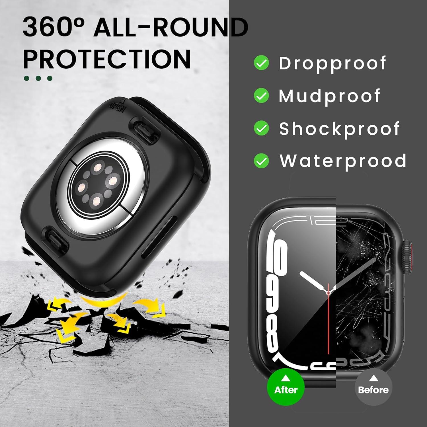 Funda Dura Impermeable Goton 2 en 1 para Apple Watch 40mm