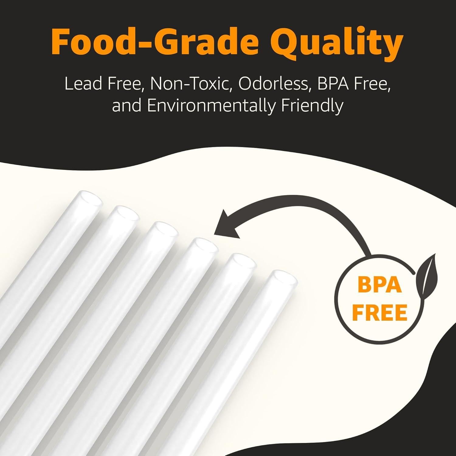 Jmoe USA Straw Replacement For Stanley Pro Tour 30 oz Flip Straw Tumbler | Reusable Plastic Straws With Cleaning Brush | Food Grade & BPA Free | 6-Pack