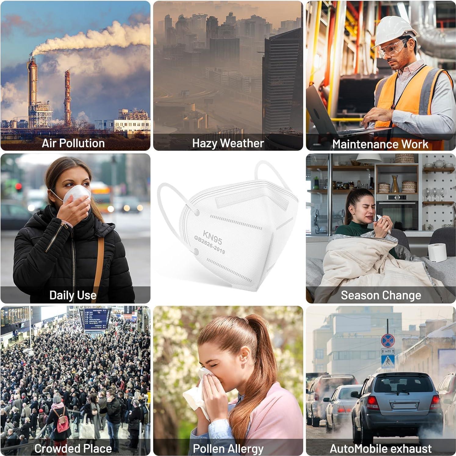 Mascarilla KN95 OPECTICID 30 Unidades 5 Capas Transpirables