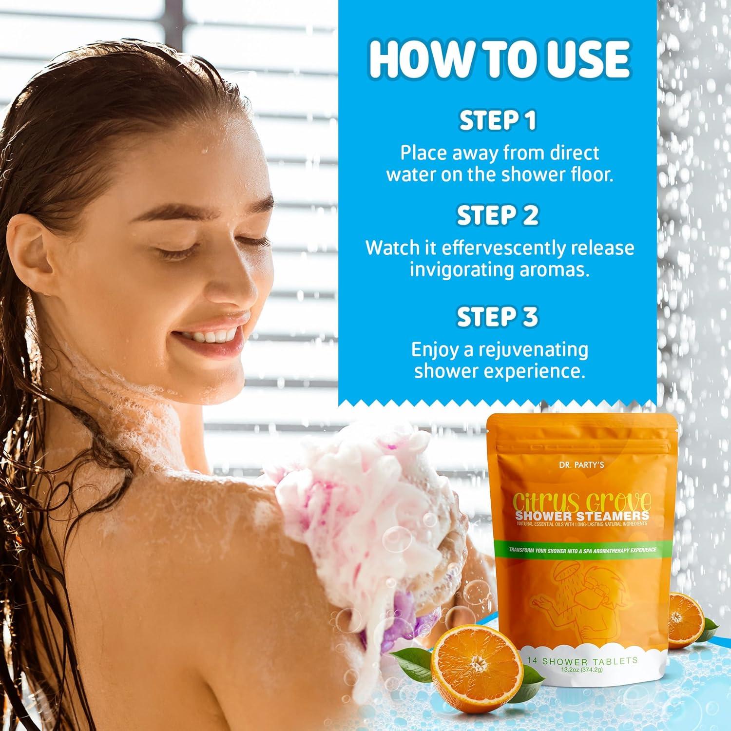 Bolsitas de Ducha Aromáticas Cítricas Partymachines - 14 Unidades