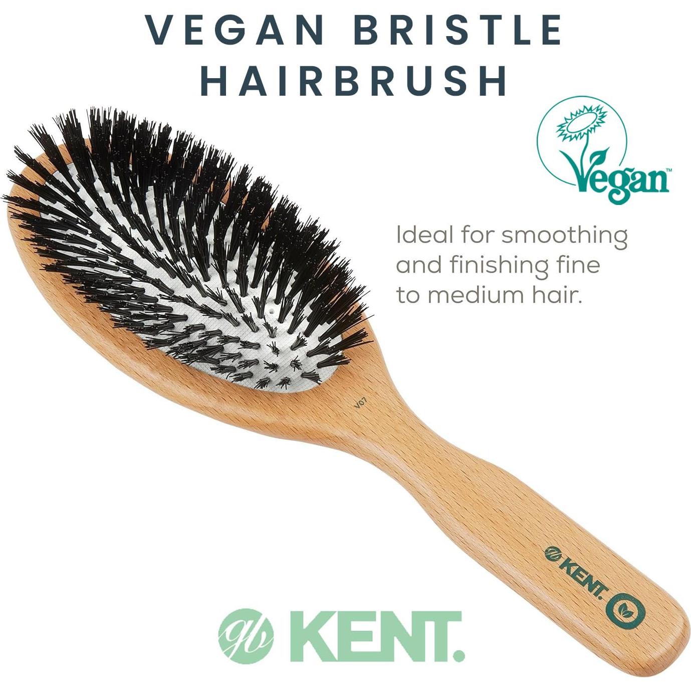 Cepillo Paddle Ecológico Kent V07 Vegano 25.4 cm para Cabello