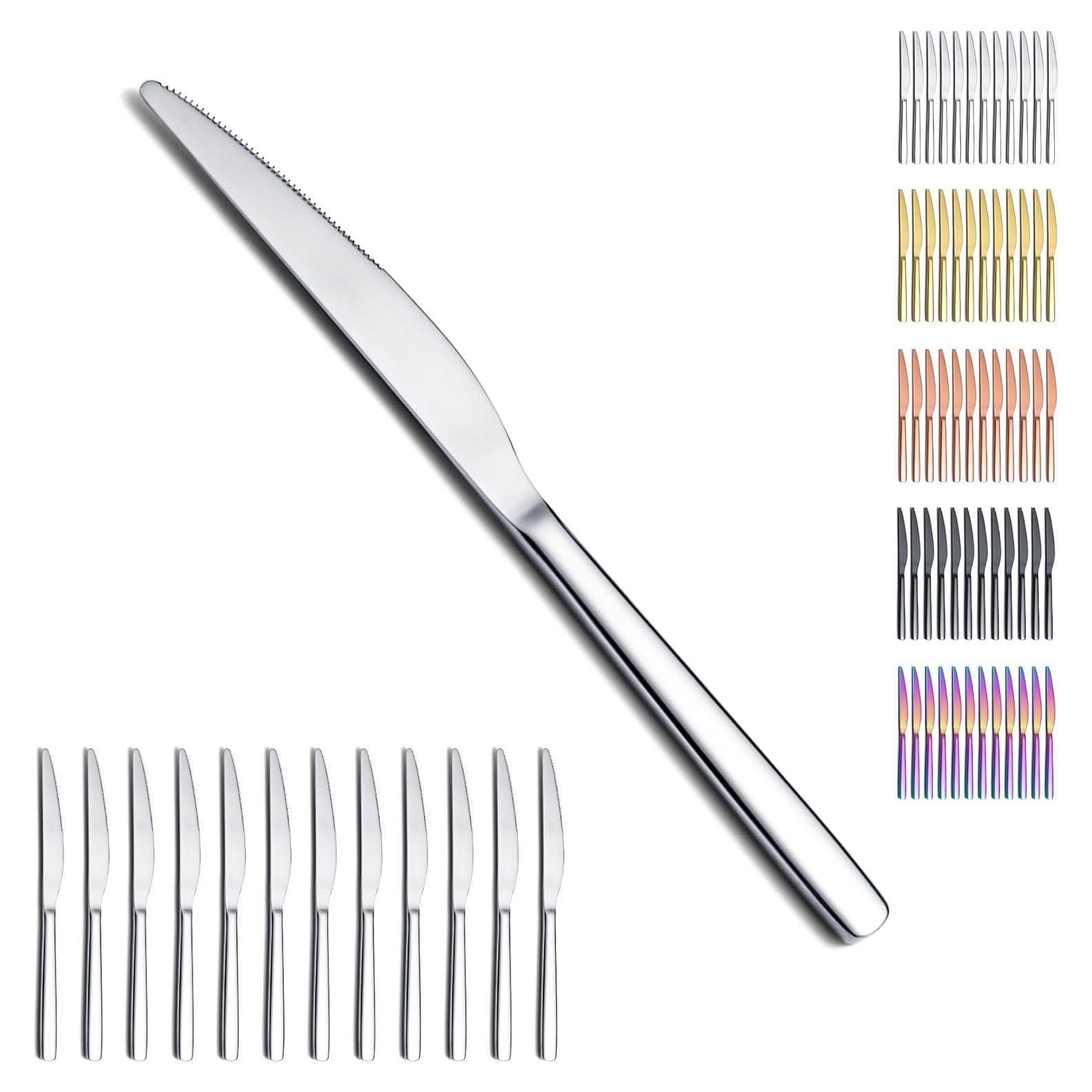 Juego de cuchillos de cena Evanda 12 piezas acero inoxidable