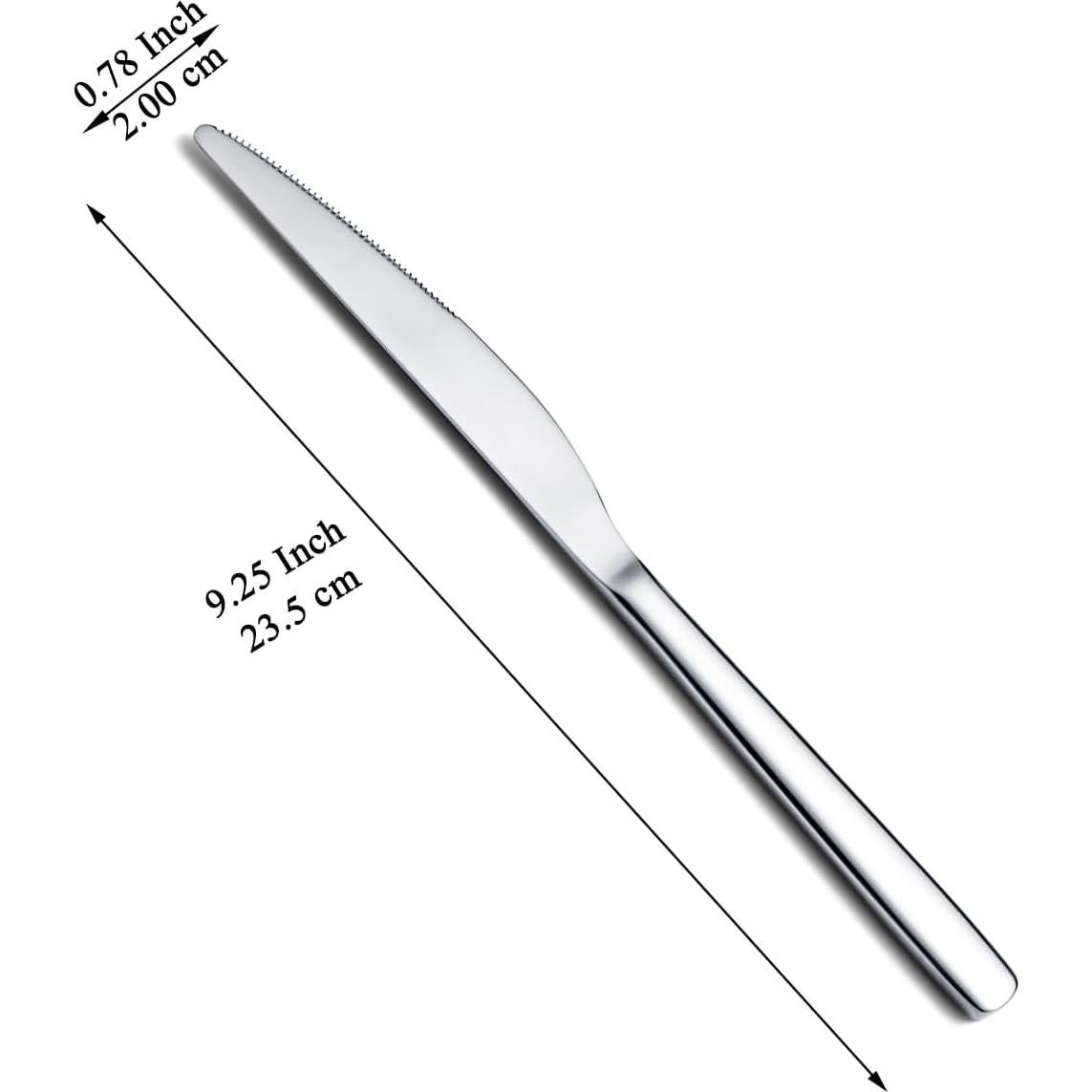 Juego de cuchillos de cena Evanda 12 piezas acero inoxidable