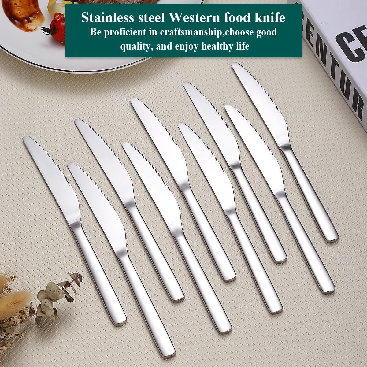 Juego de cuchillos de cena Evanda 12 piezas acero inoxidable