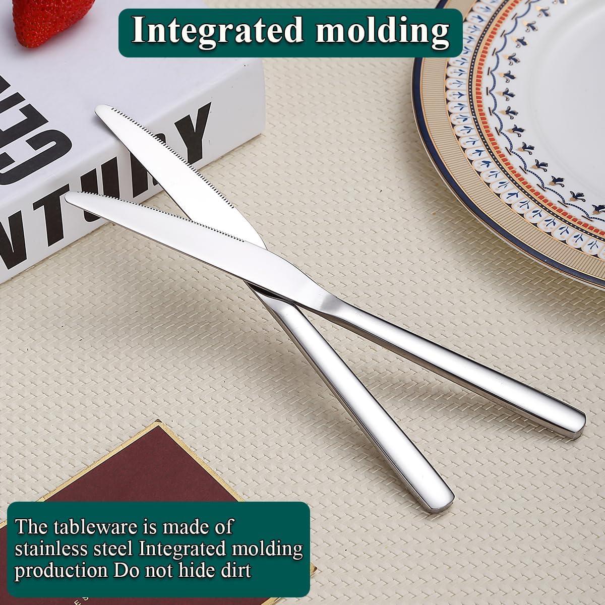 Juego de cuchillos de cena Evanda 12 piezas acero inoxidable