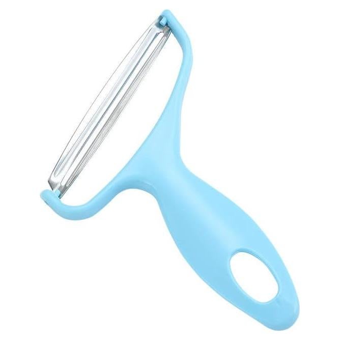 Pelador de Vegetales MauSong Azul - Acero Inoxidable Ergonómico