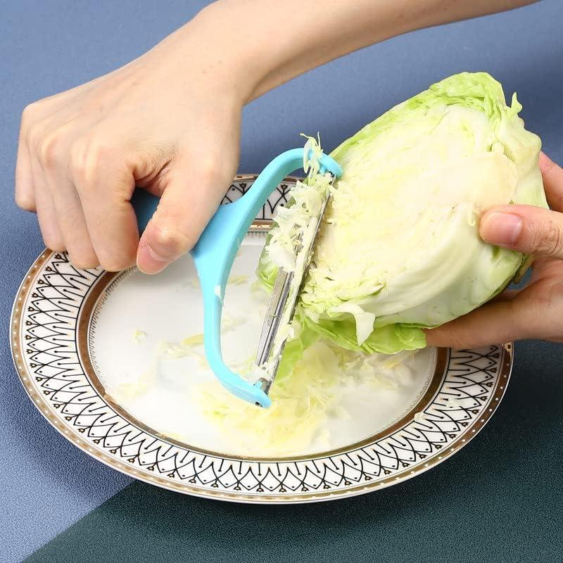 Pelador de Vegetales MauSong Azul - Acero Inoxidable Ergonómico