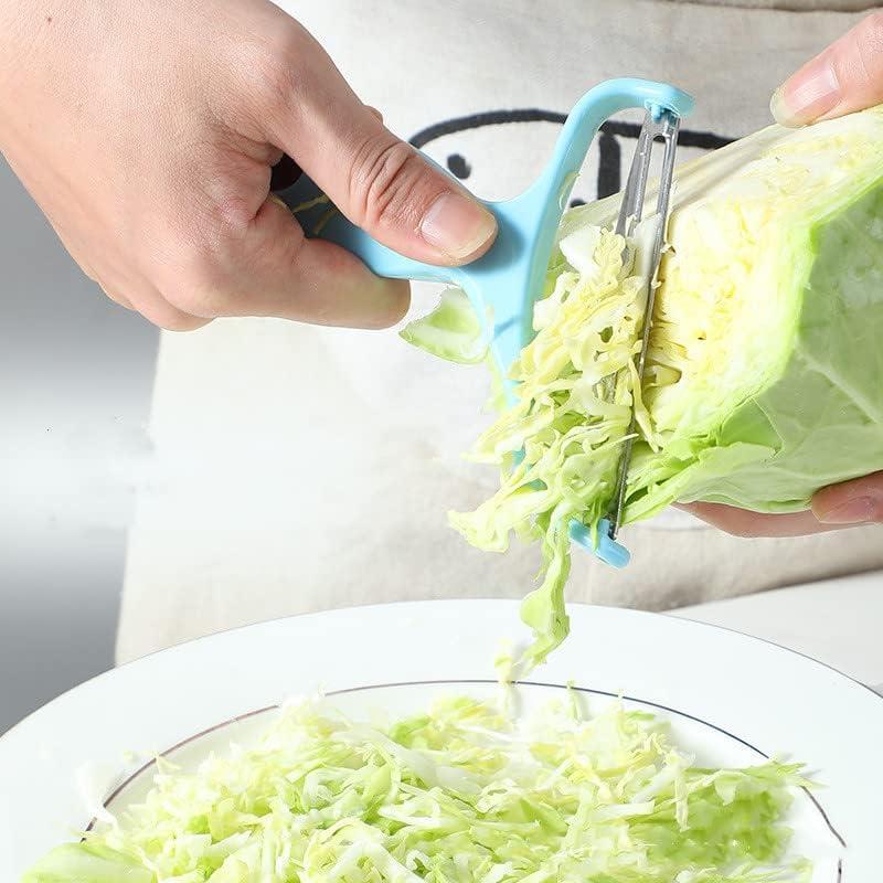 Pelador de Vegetales MauSong Azul - Acero Inoxidable Ergonómico