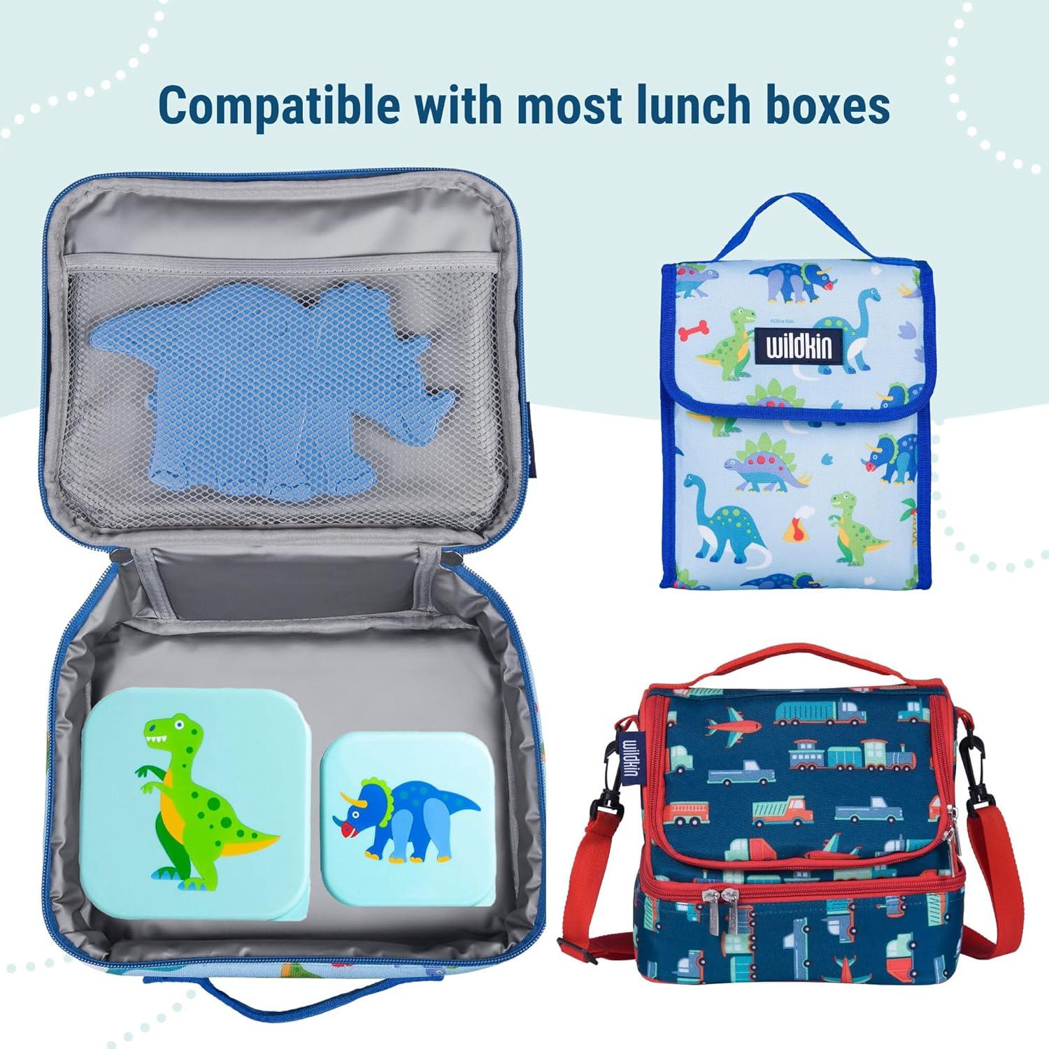 Set de 3 Contenedores de Comida Anidados Wildkin - Dinosaurios