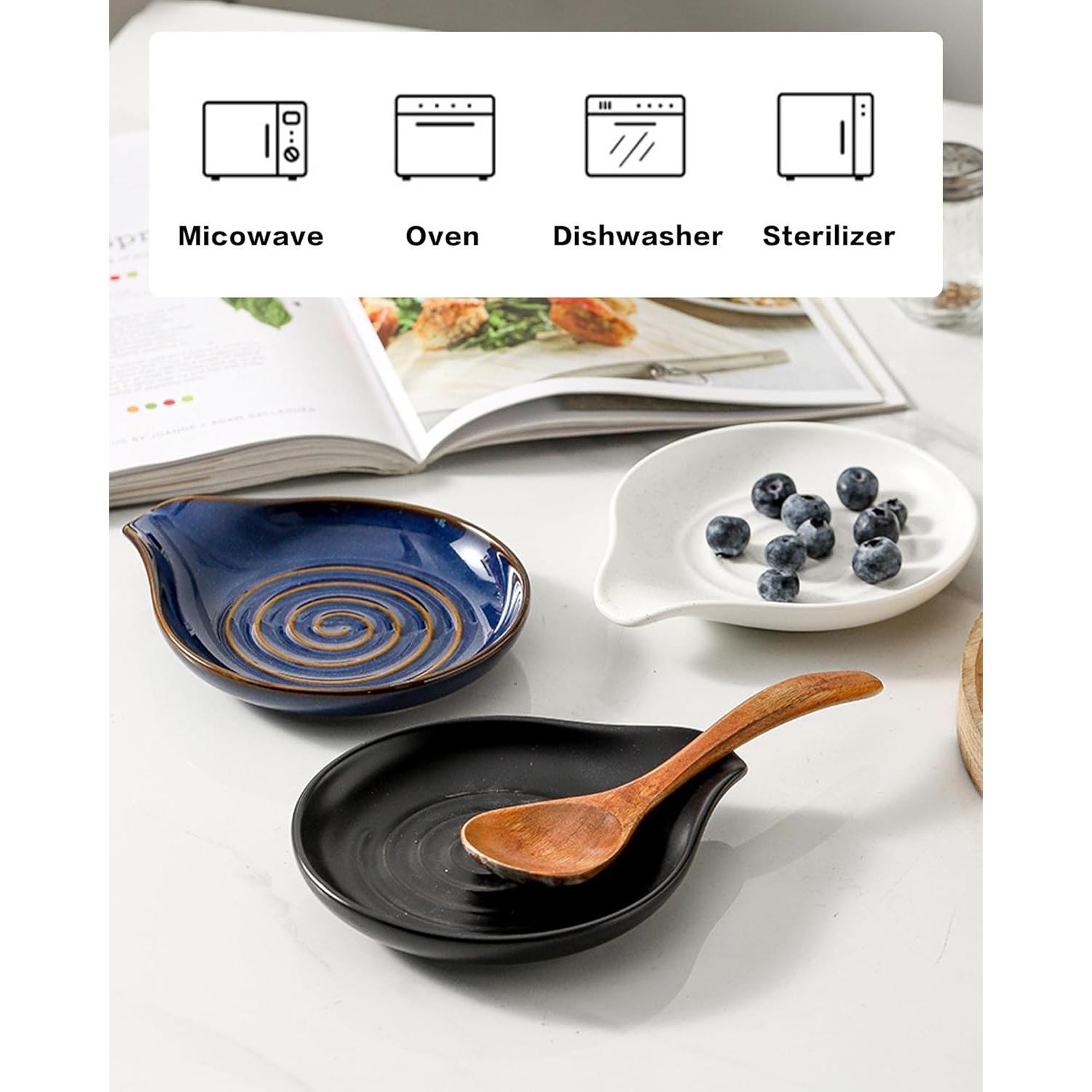 Soporte para Cucharas de Cerámica YINPIXUS 15.8 cm Negro