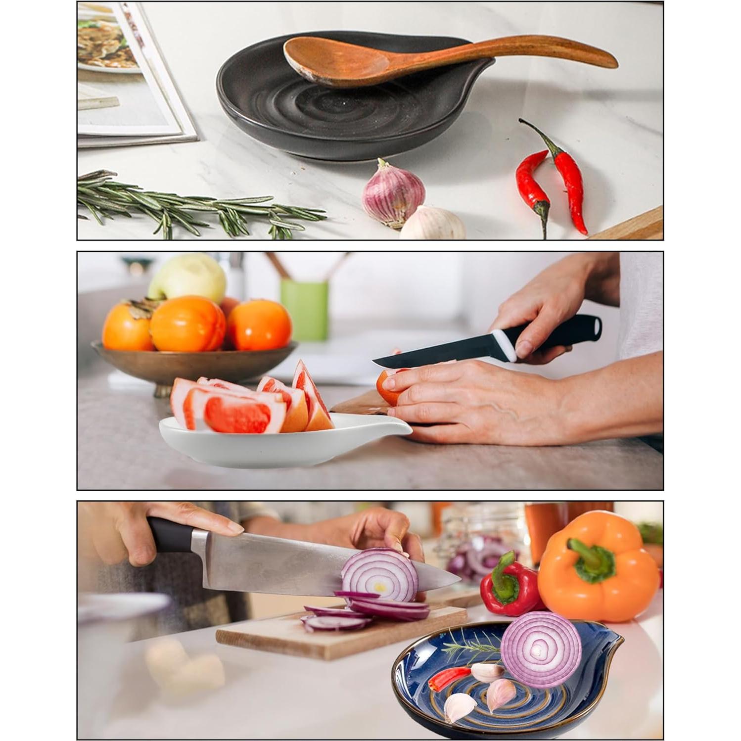 Soporte para Cucharas de Cerámica YINPIXUS 15.8 cm Negro