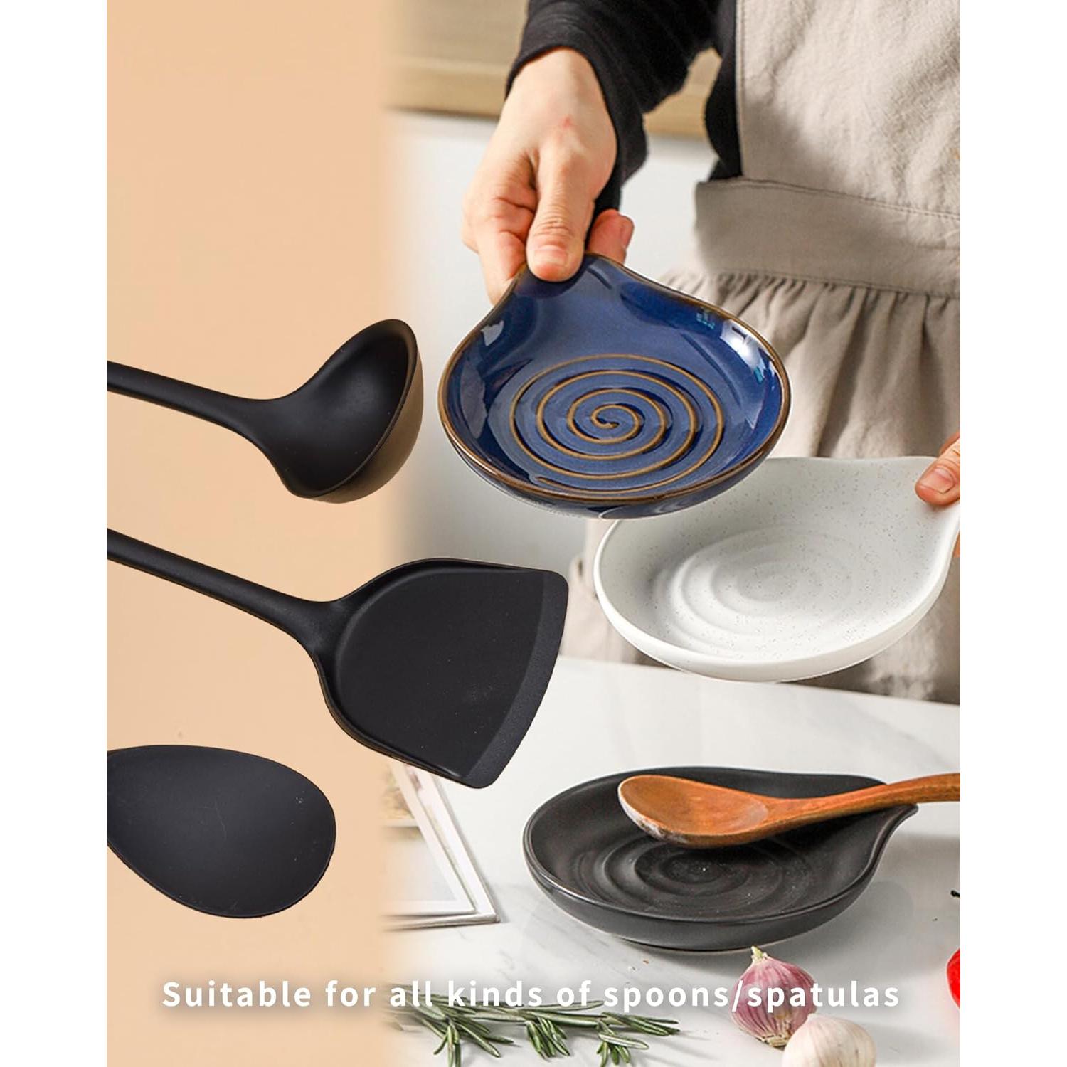 Soporte para Cucharas de Cerámica YINPIXUS 15.8 cm Negro