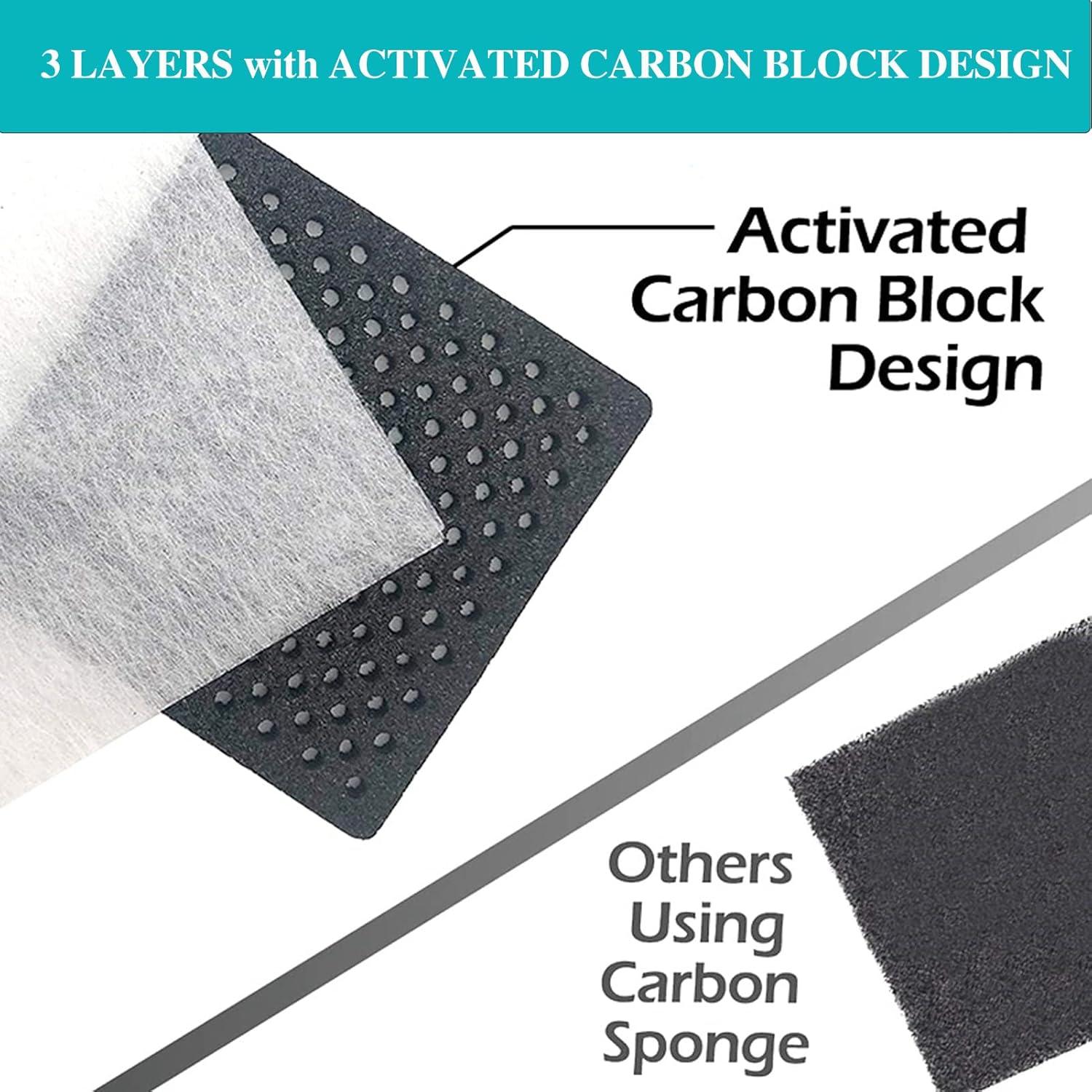 Filtro de Aire de Refrigerador SEISSO LT120F - 3 Paquetes Carbono