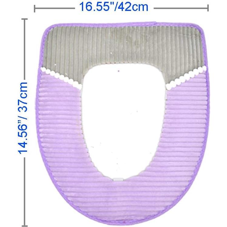 4 Piezas Almohadillas de Asiento de Inodoro Renashed Lavables
