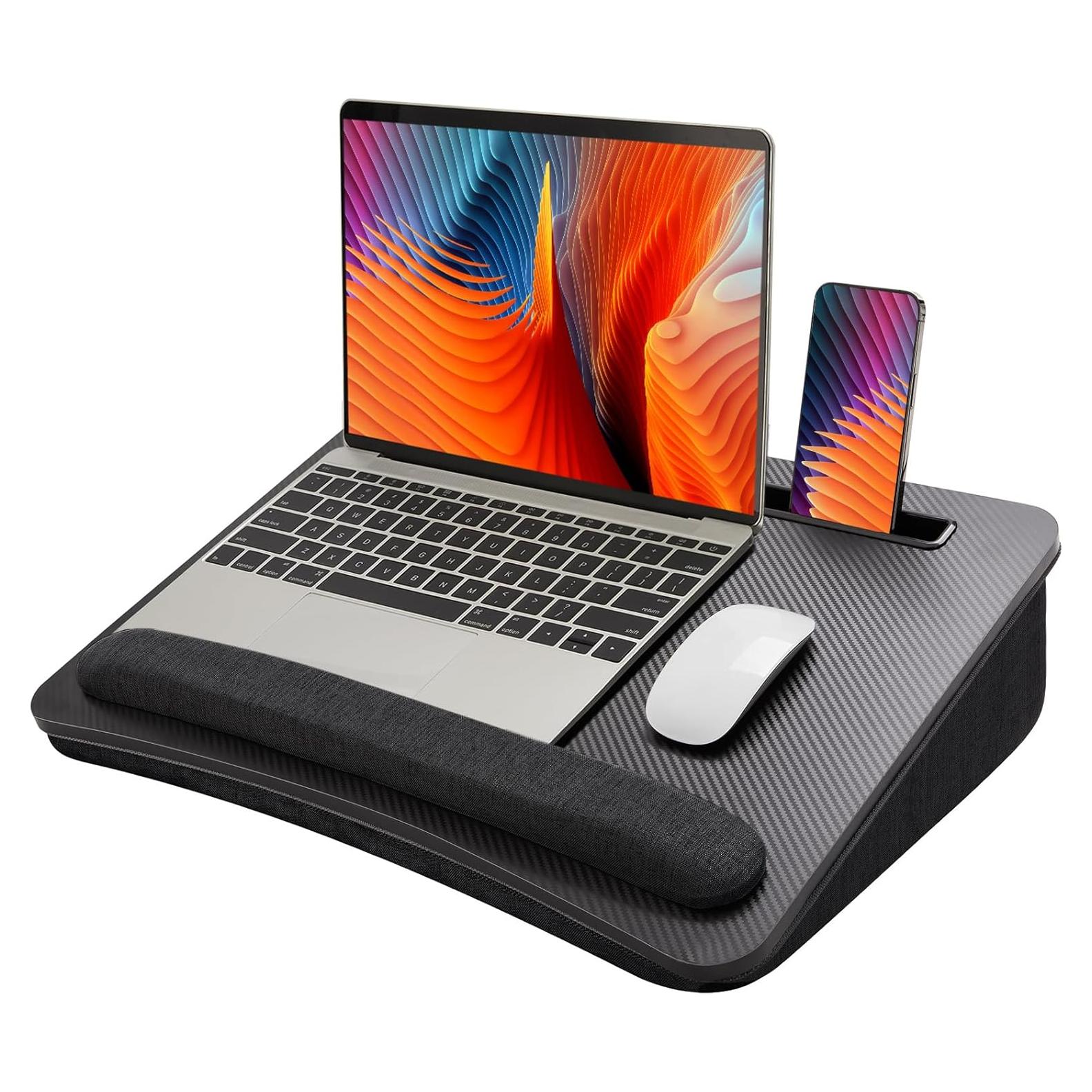 Escritorio Portátil para Laptop HUANUO HNLD28B - 54x38cm, Negro