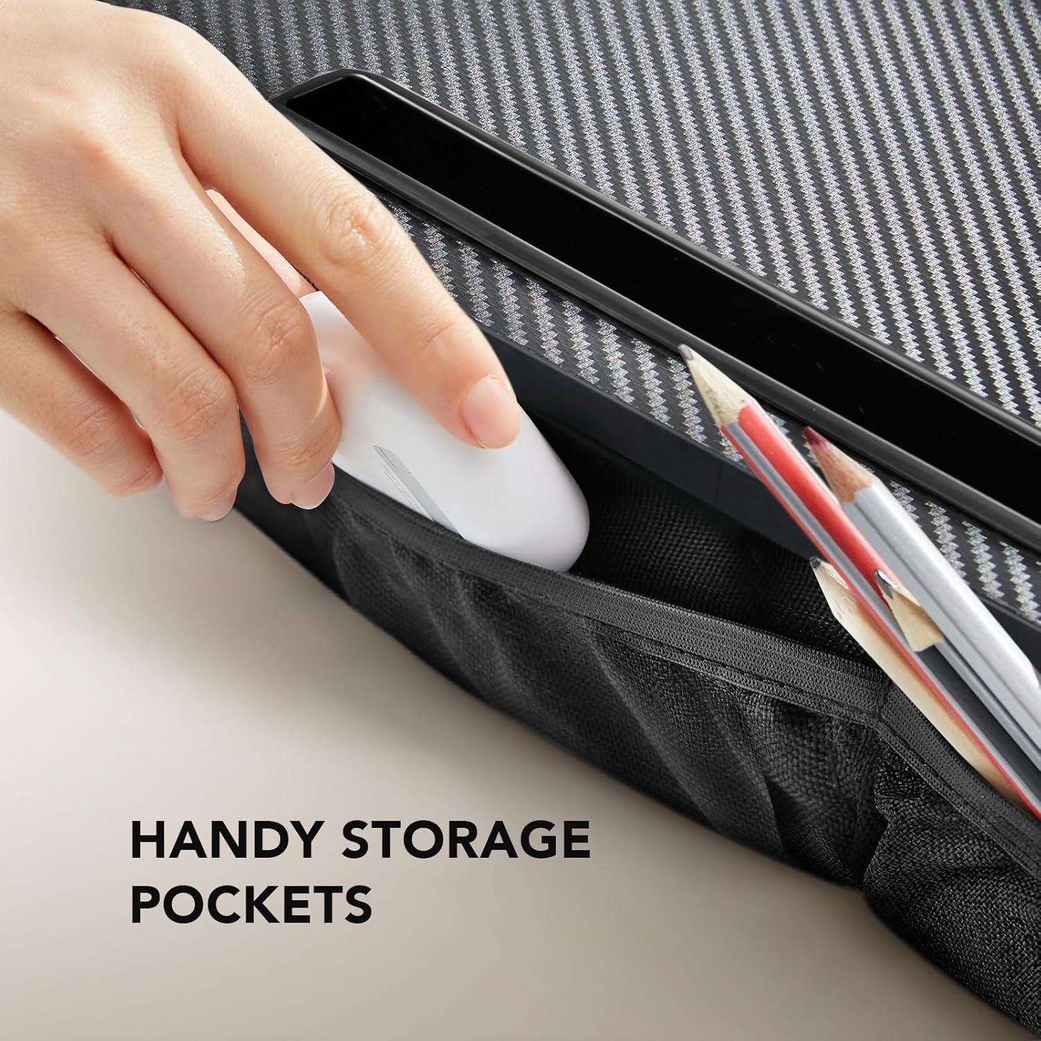 Escritorio Portátil para Laptop HUANUO HNLD28B - 54x38cm, Negro