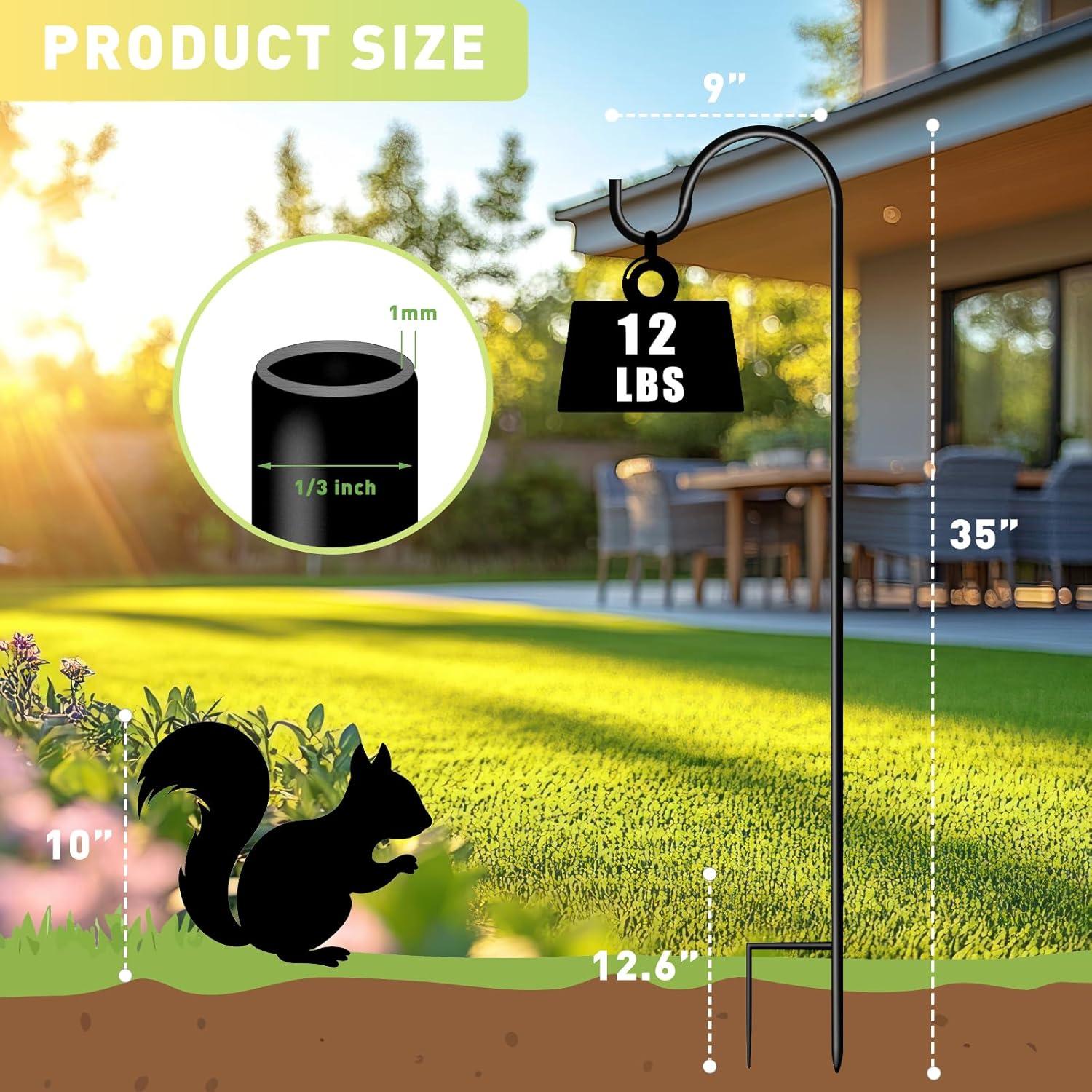 Ganchos de Pastor GATSUNS 89 cm para Jardín - Paquete de 4