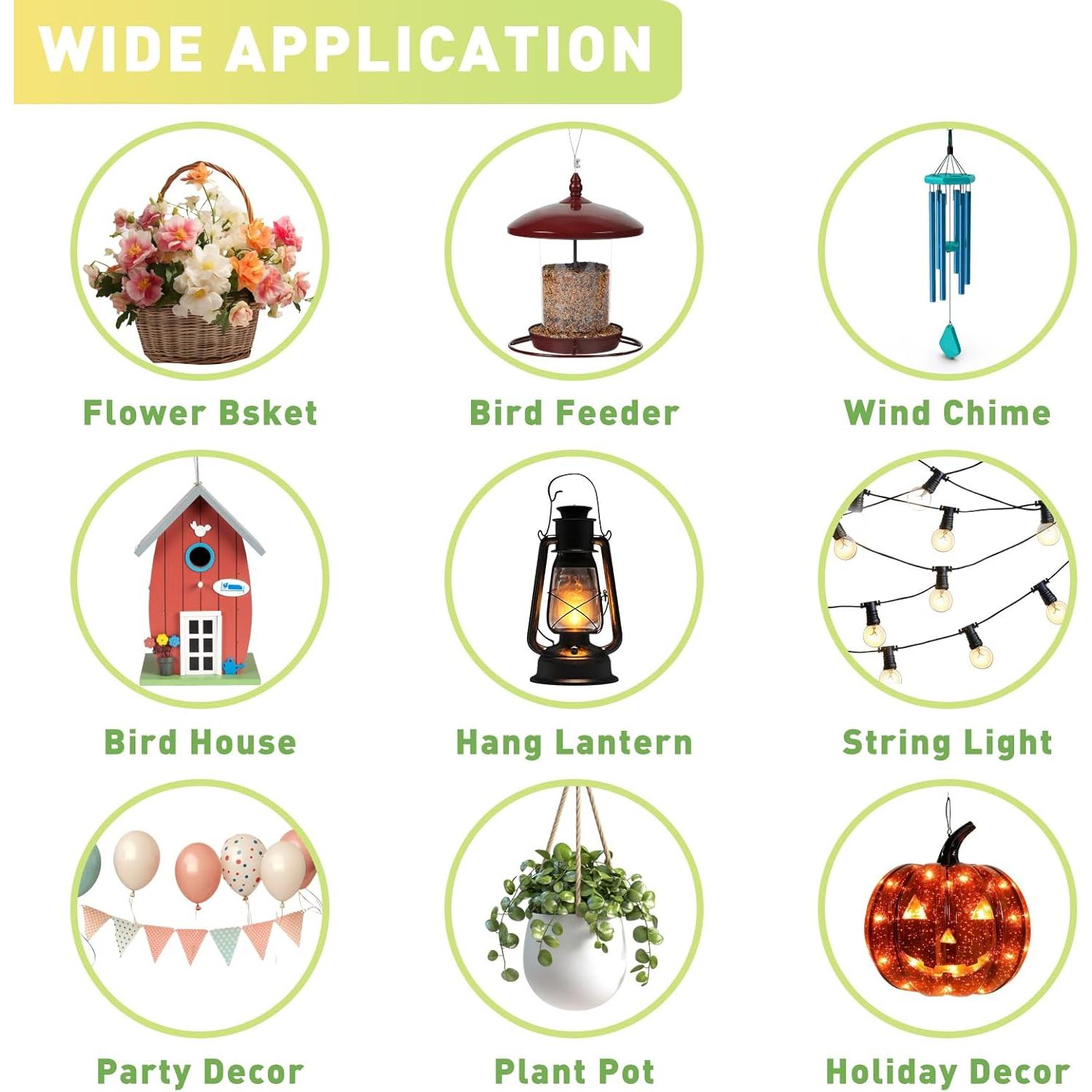 Ganchos de Pastor GATSUNS 89 cm para Jardín - Paquete de 4