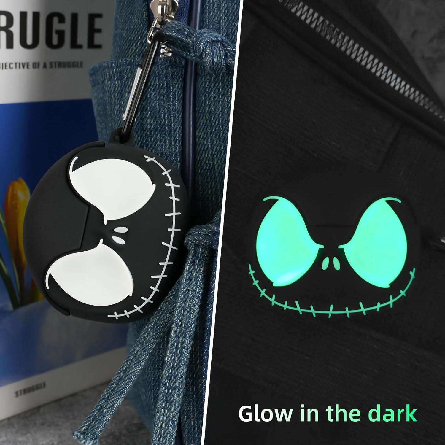 Funda Luminosa para AirPods Pro 1/2 - Silicona Suave 3D Calavera