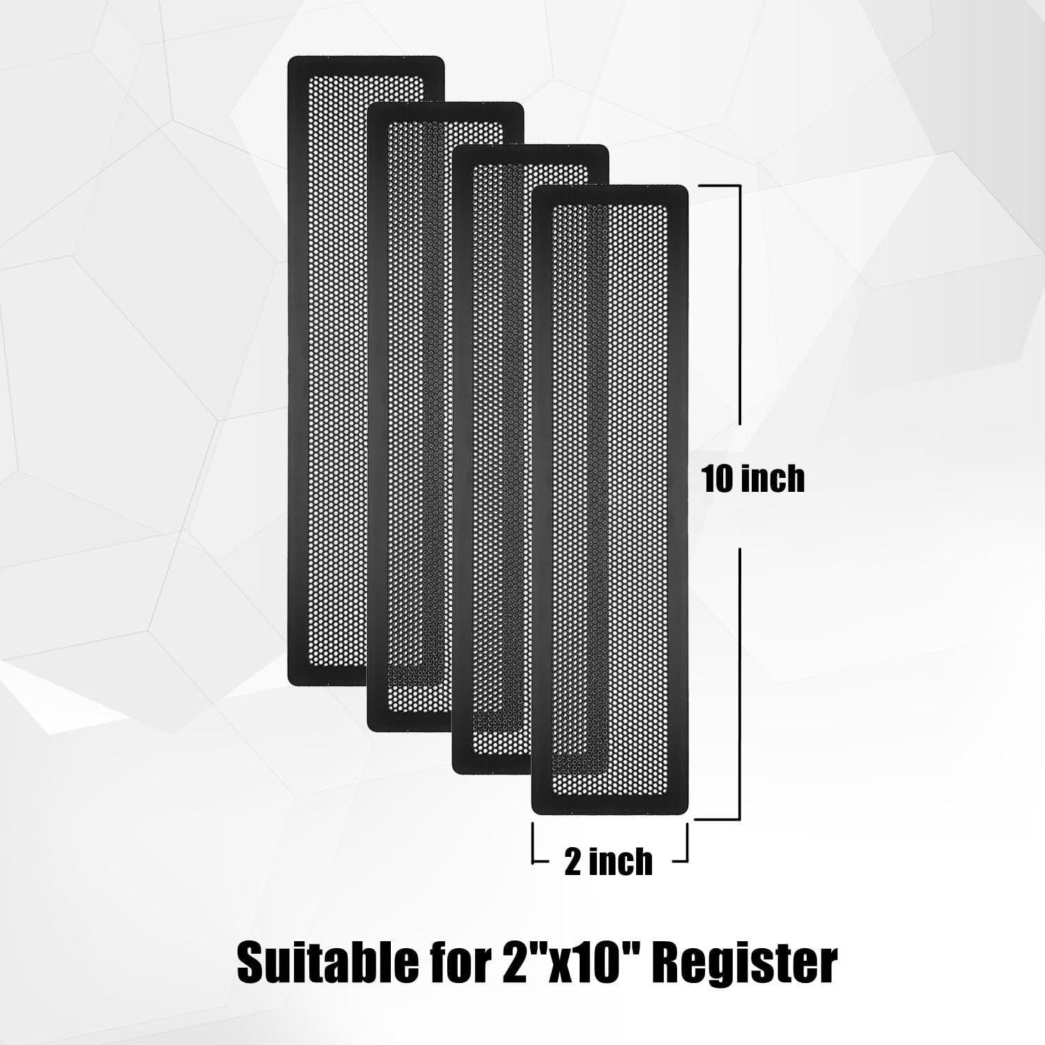 Cubierta de Registro de Piso MODOSON 5.08x25.4cm Negra - 4 Paquetes