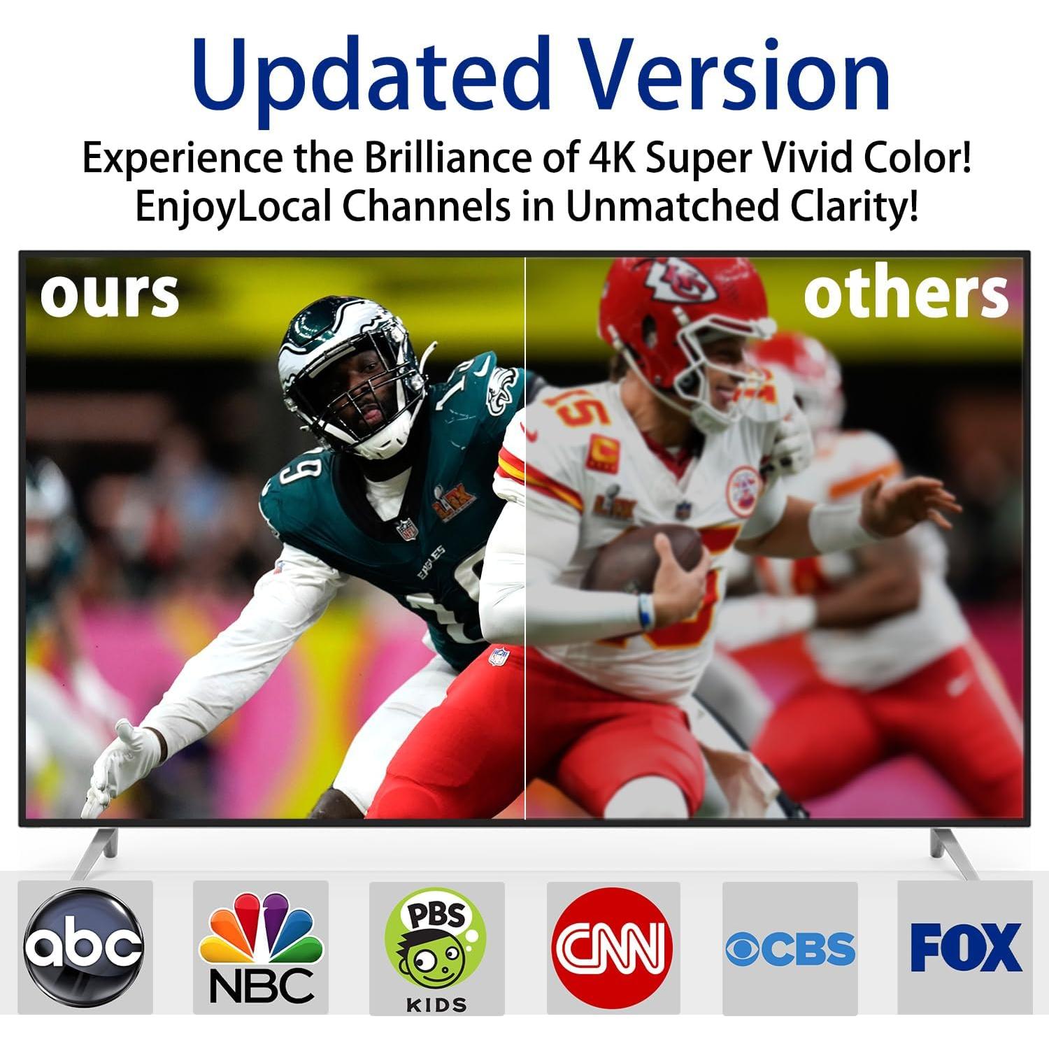 Antena Interior HDTV DTVSMARTSHOW DT012-2 4K 1080p Digital