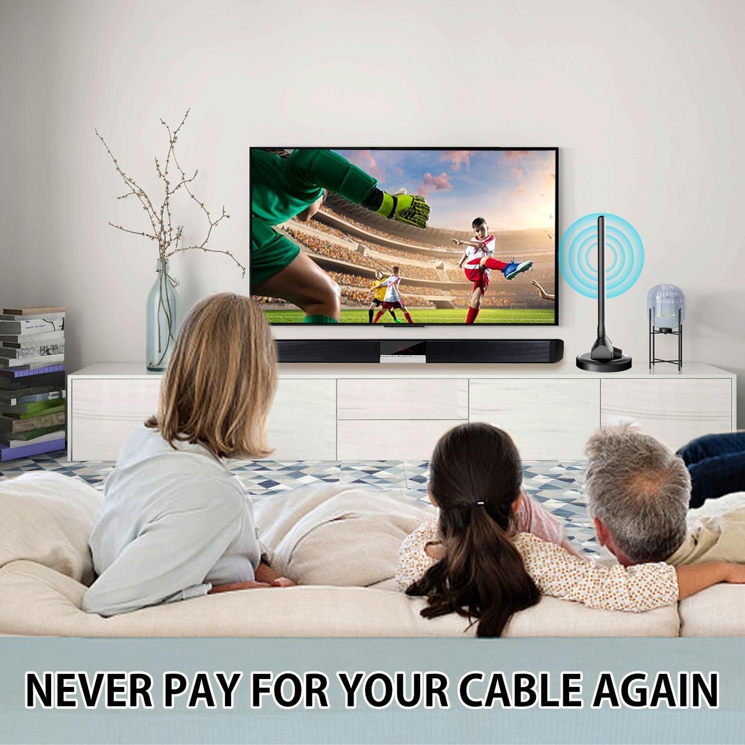 Antena Interior HDTV DTVSMARTSHOW DT012-2 4K 1080p Digital