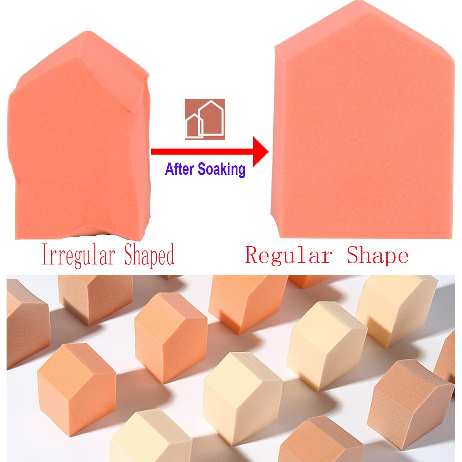 25 Esponjas de Maquillaje Aturmon, Uso Húmedo y Seco, Sin Látex