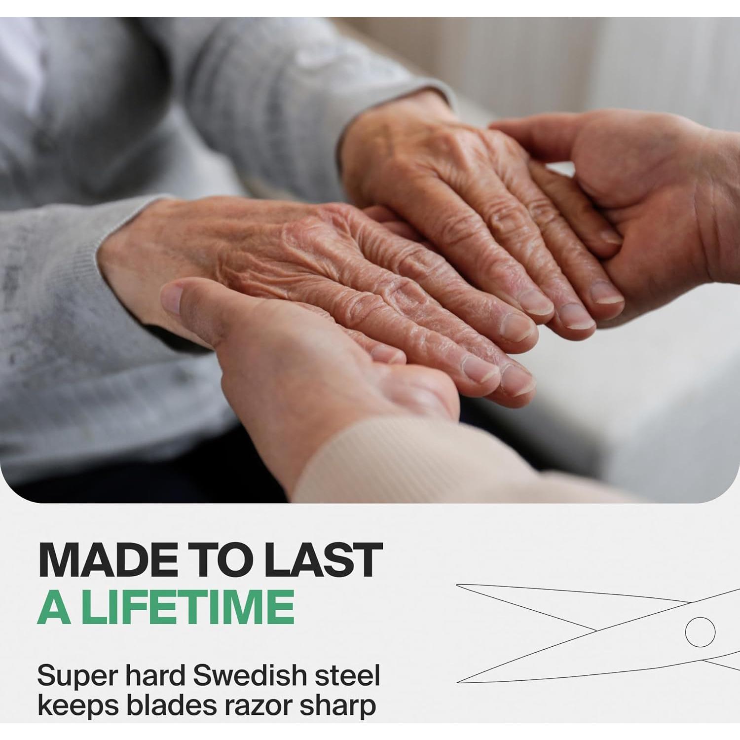 Tijeras de Uñas GERMANIKURE Acero Inoxidable Curvadas