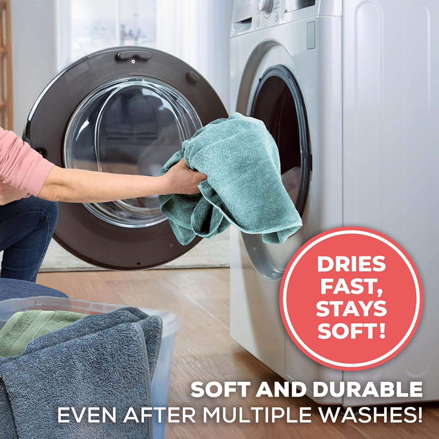 Set de Toallas de Lavado TEXTILOM 100% Algodón Aqua 4 Piezas