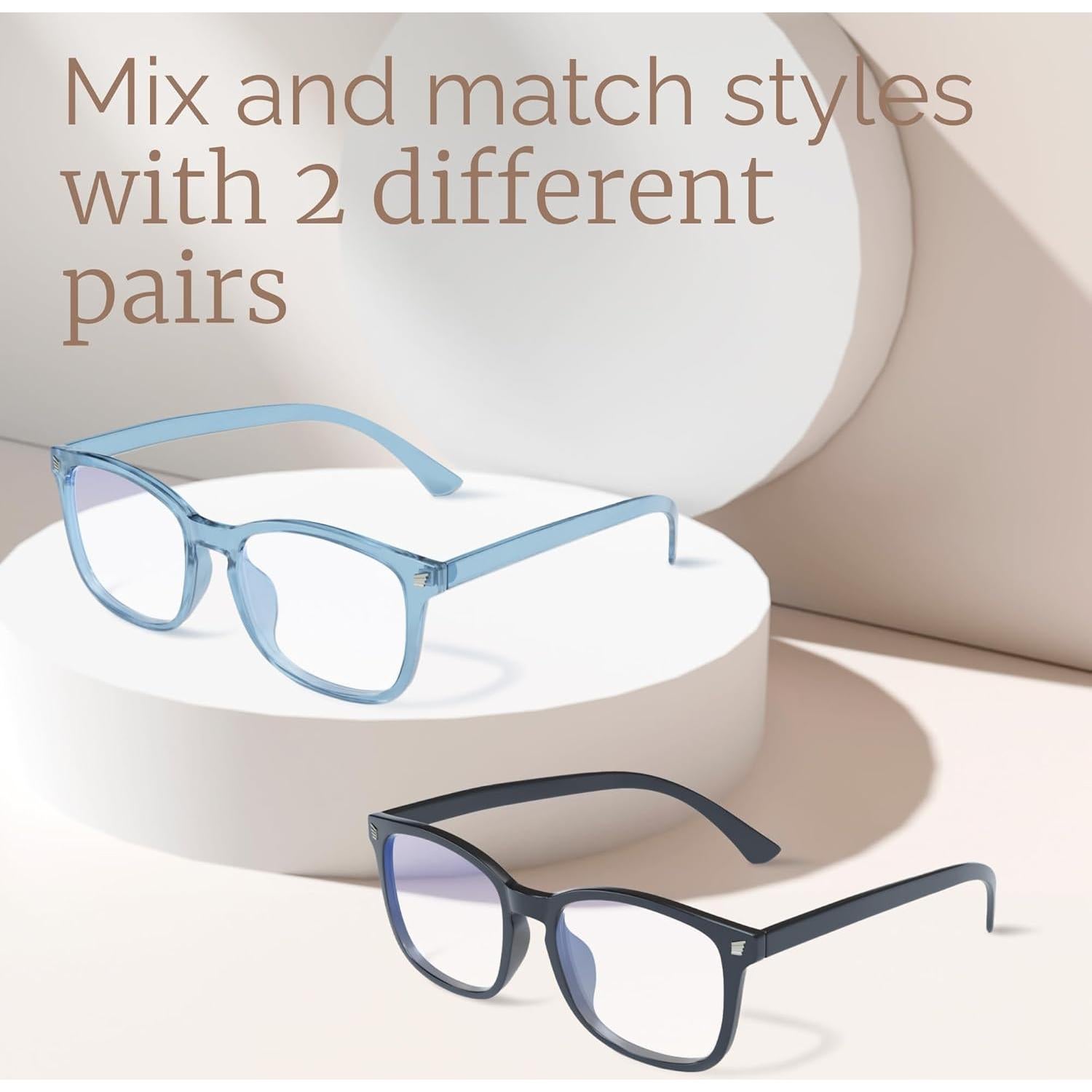 Gafas Anti Luz Azul livho 2pack - Protección UV y Comodidad