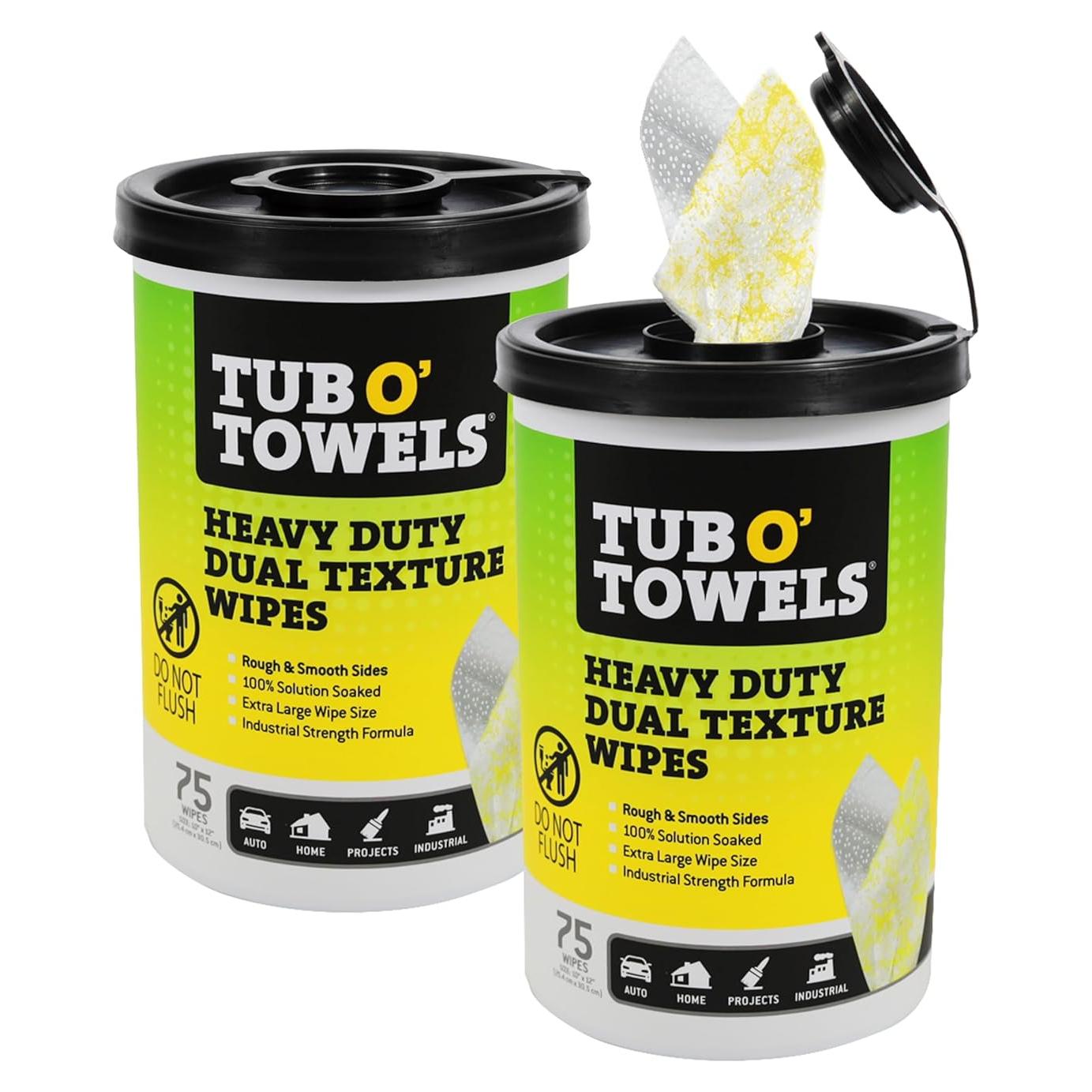 Toallitas de Limpieza Tub O' Towels TW75 - 75 Unidades, 25.4x30.5cm