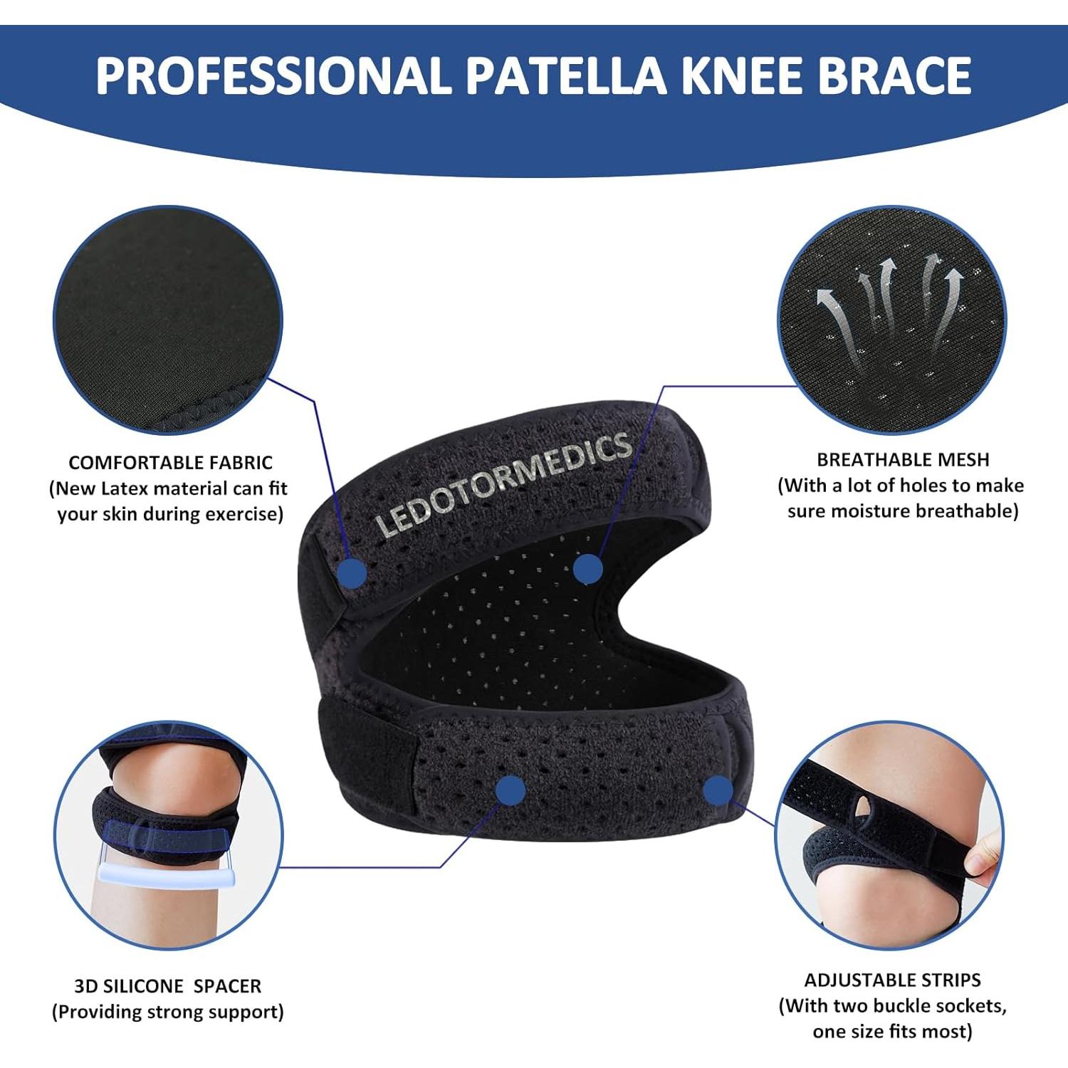 Férula de Rodilla Patelar LedoTorMedics S/M Azul Marino