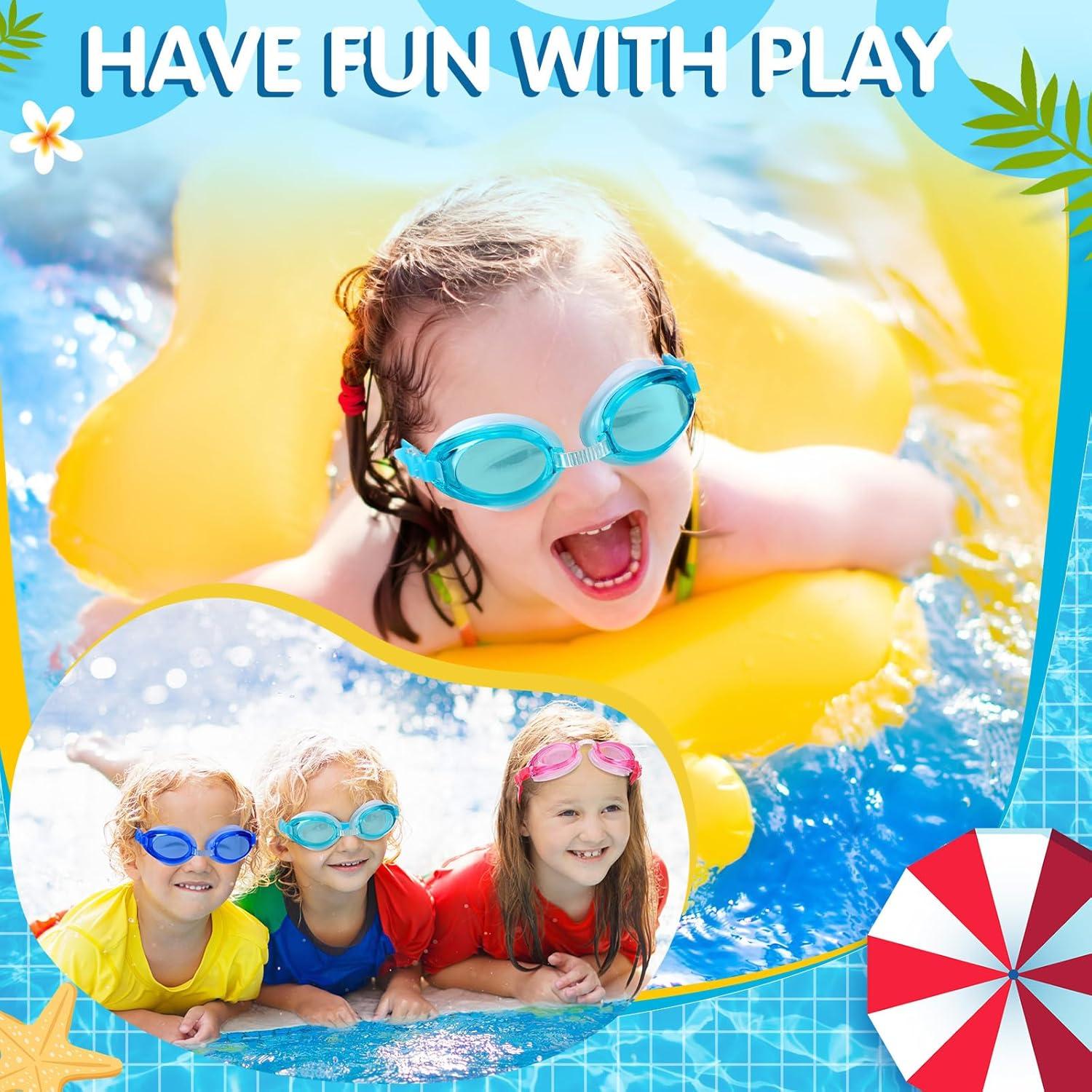 Paquete de 40 Gafas de Natación para Niños Macarrie con Tapones