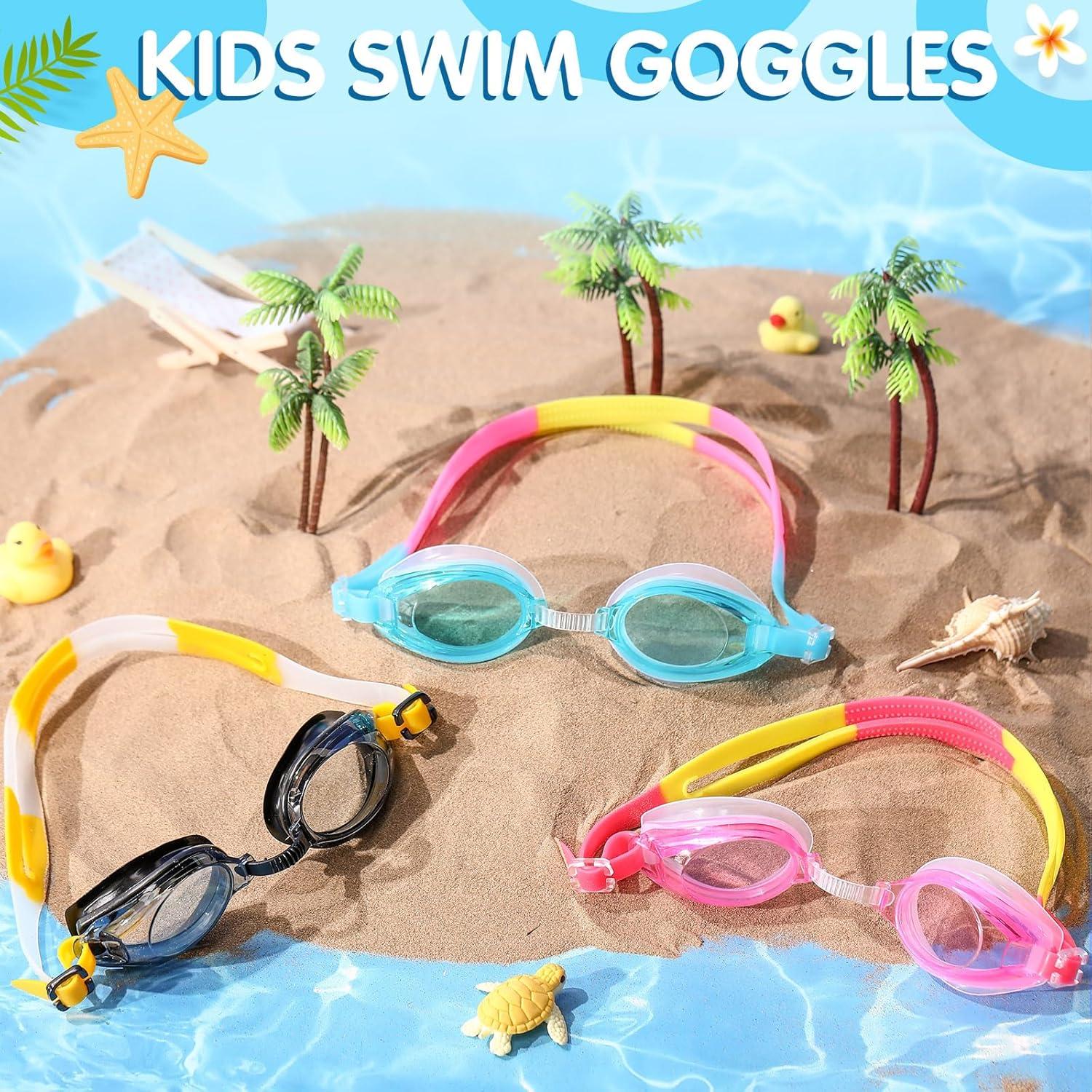 Paquete de 40 Gafas de Natación para Niños Macarrie con Tapones