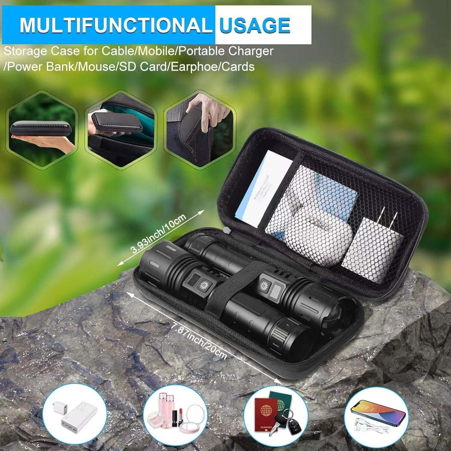 Linterna LED Recargable DanByte K2302 20000 Lúmenes 2 Pack