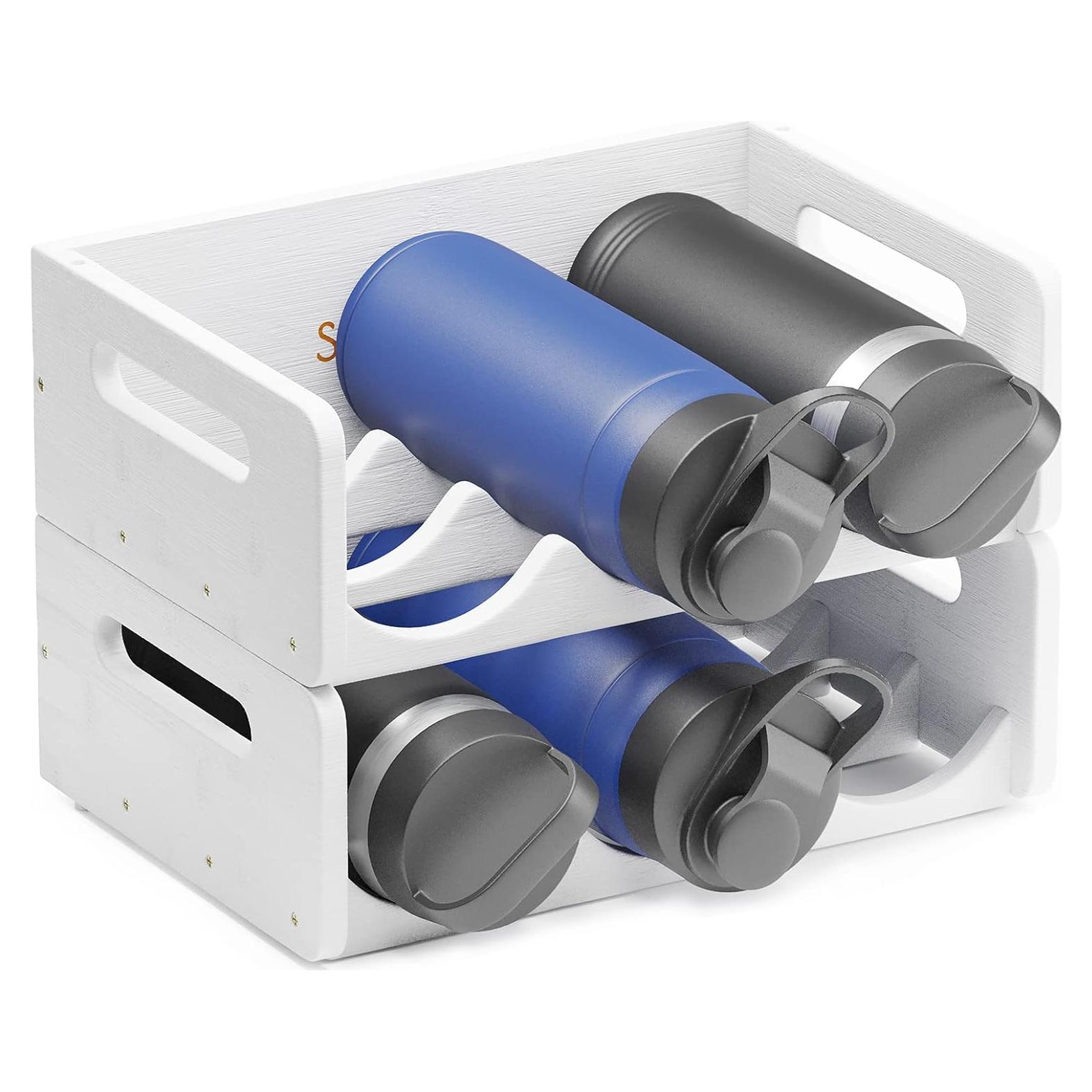 Organizador de Botellas de Agua SpaceAid - 6 Botellas, Blanco