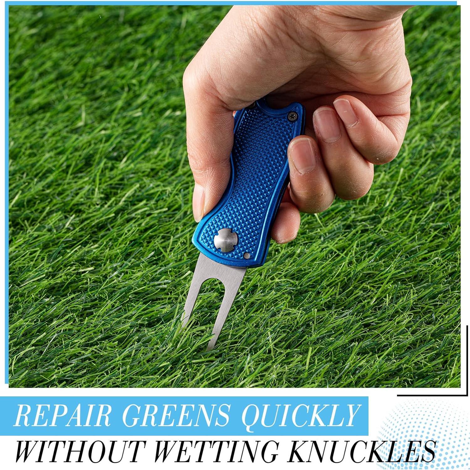 Herramienta de Divot de Golf Poen - 12 Pcs, Plegable y Magnético