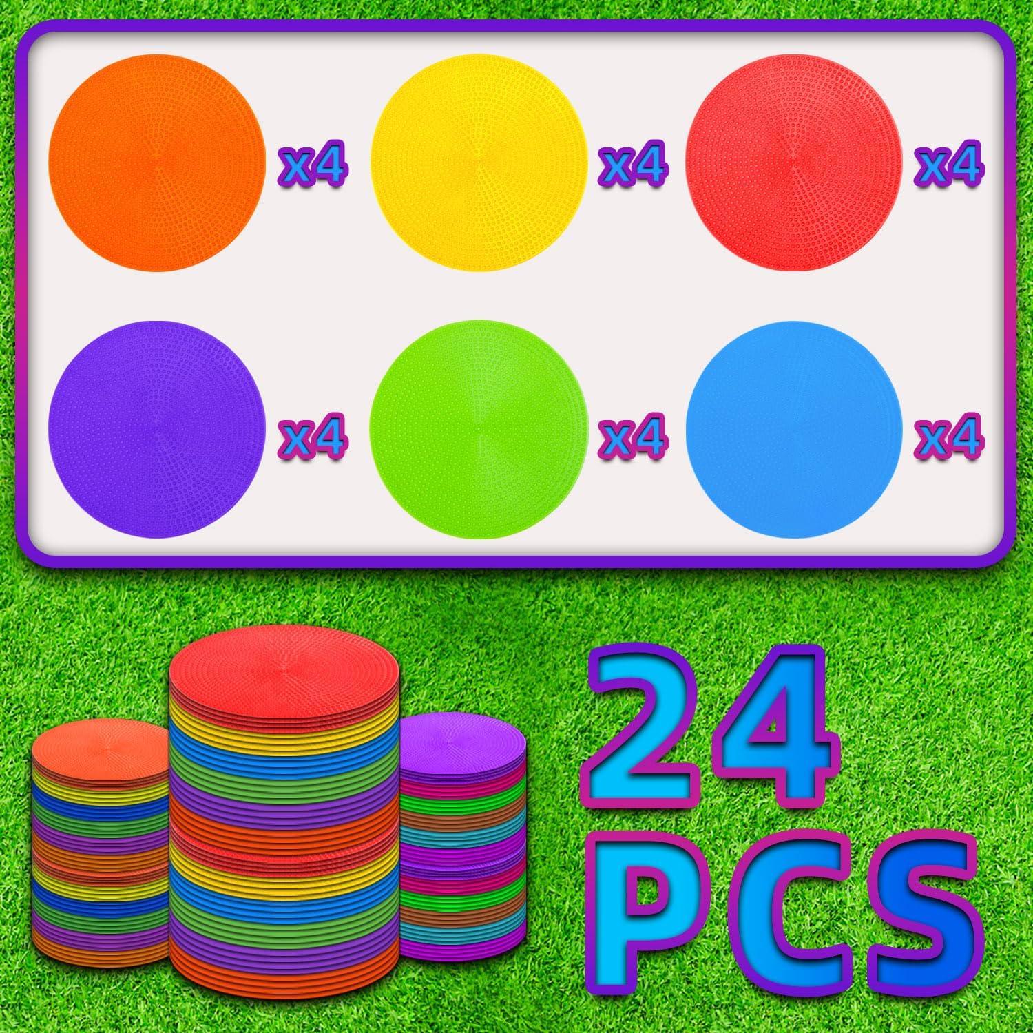 Marcadores de Puntos de Poliéster Vhxorrz 12 cm - 24 Pcs Colores Brillantes