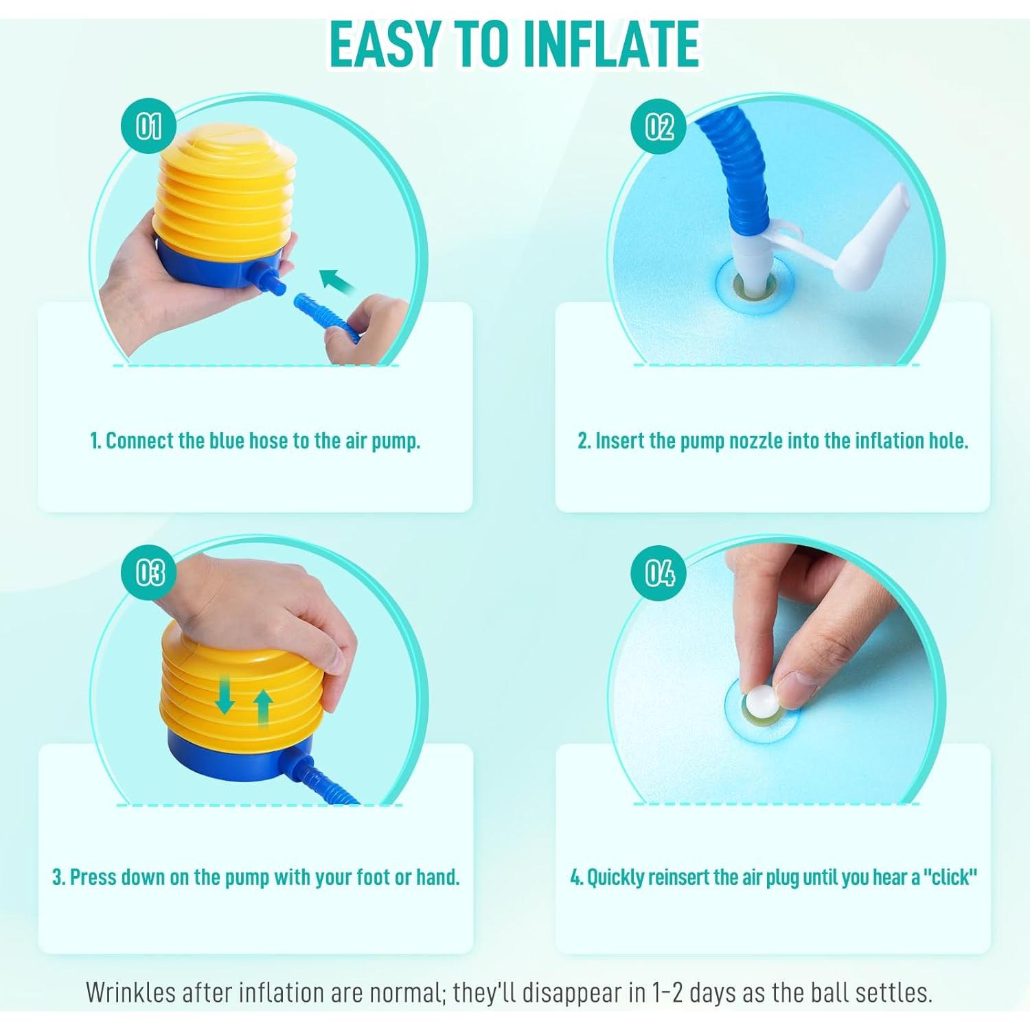 Pelota de Ejercicio Sportneer 65 cm Antirrotura y Antideslizante