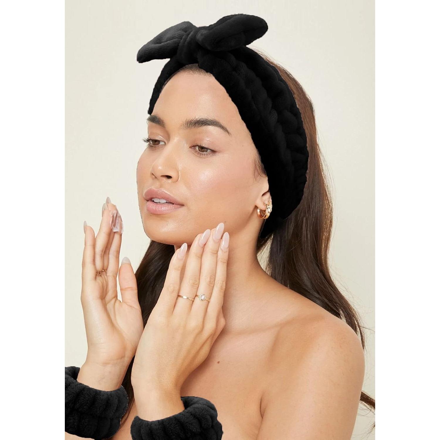 Set 6 Piezas Banda de Cabeza y Muñequera Microfibra La Jolie Jasmin