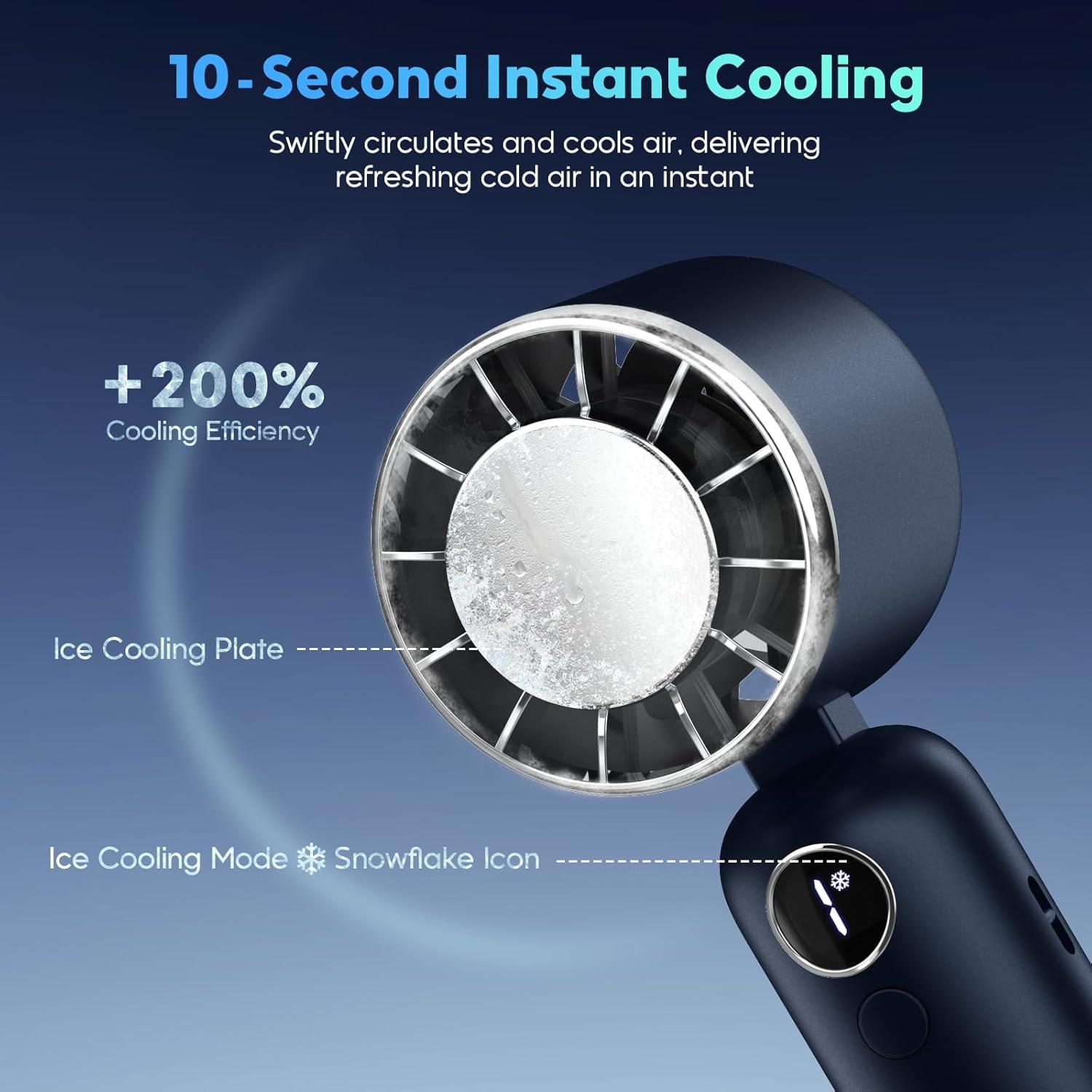 Ventilador Portátil Hotsales 5000mAh Recargable USB 3 Velocidades