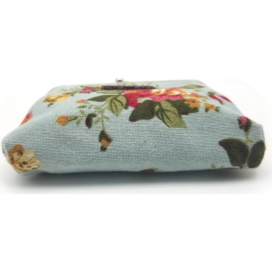 Monedero Clásico Floral Patty Both - Lona Alta Calidad 8.9x7.1cm