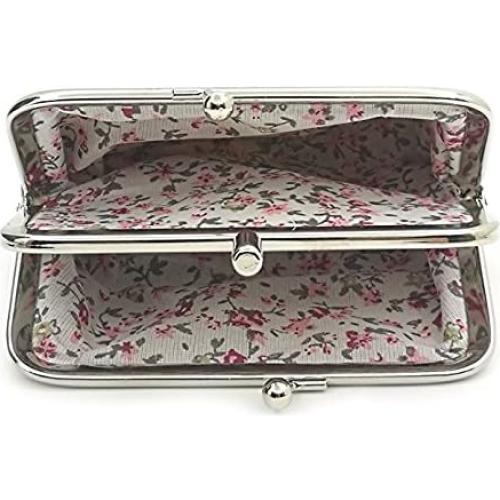 Monedero Clásico Floral Patty Both - Lona Alta Calidad 8.9x7.1cm