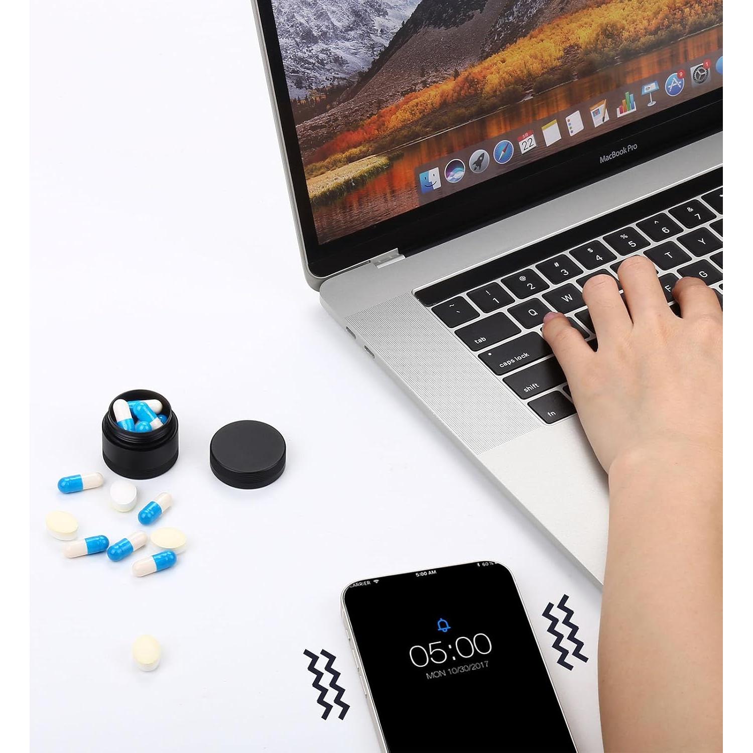 Caja de Pastillas Metálica SOBAHIDO - Portátil e Impermeable