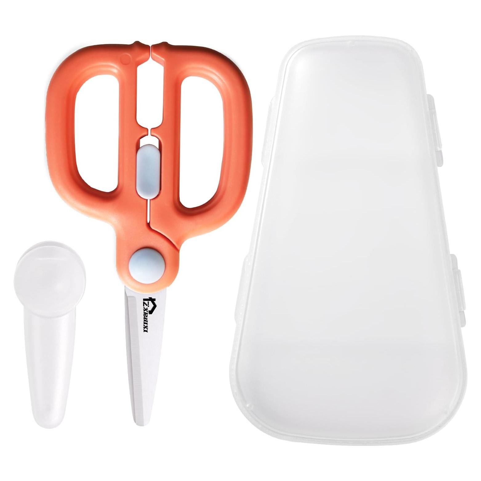 Tijeras de Comida para Bebés ZXRUIXI de Cerámica con Estuche