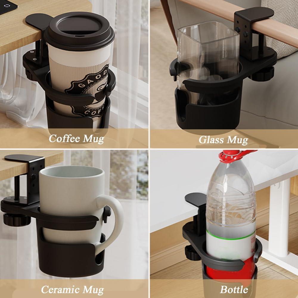 Soporte para Taza de Escritorio Haiansan Negro Ajustable